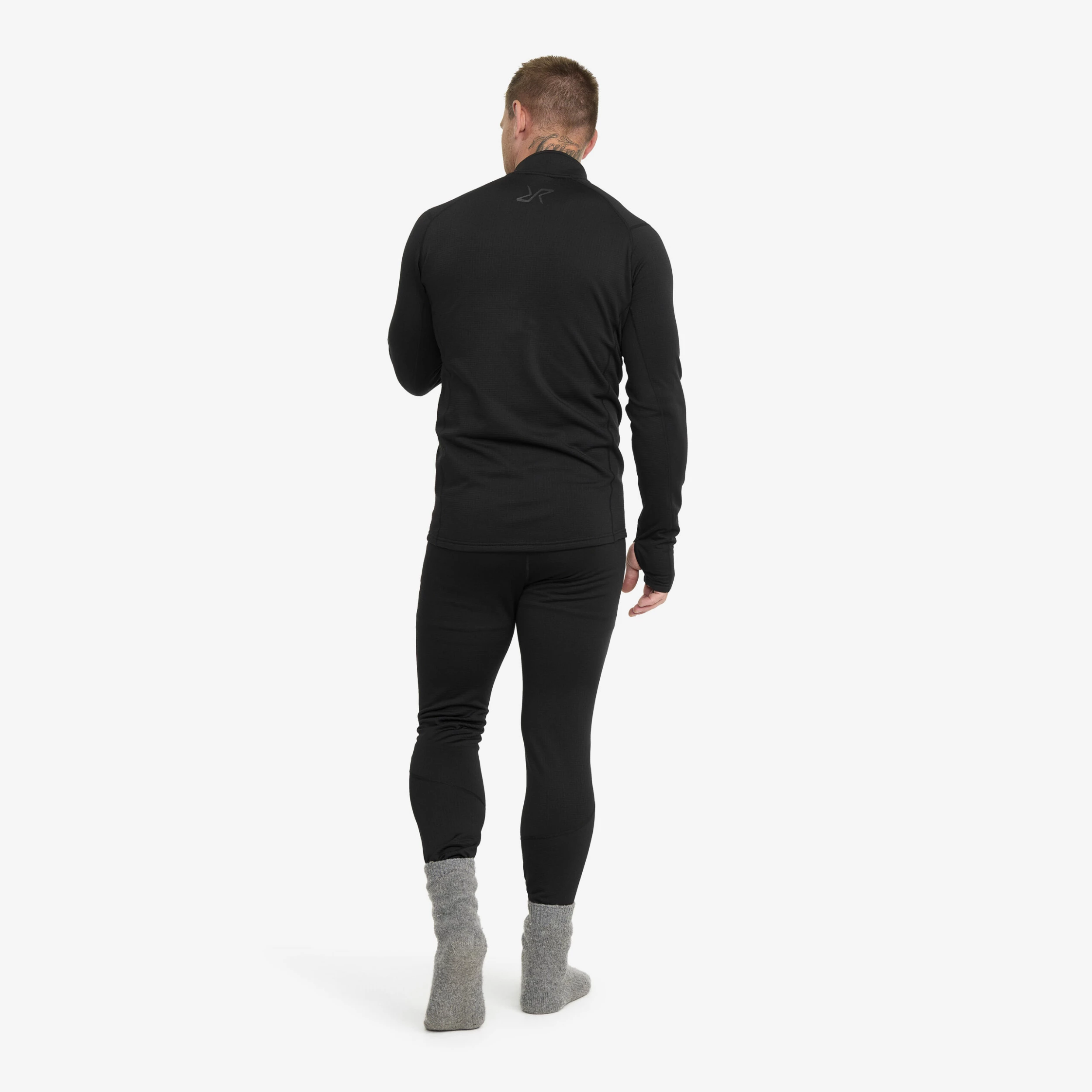 Waffle Baselayer Trousers Men Black - Image 3