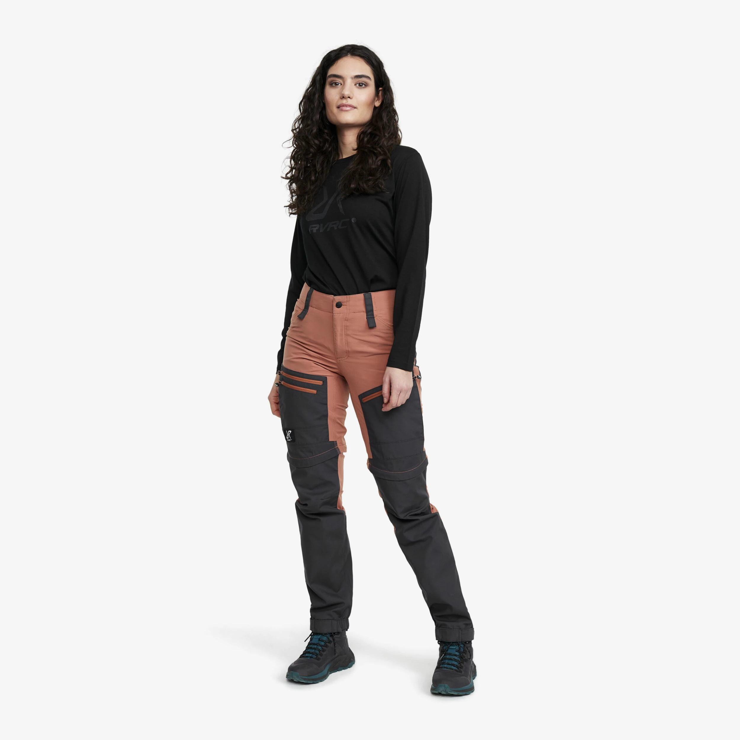 RVRC GP Pro Zip-off Trousers Women Copper Brown - Image 3