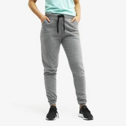 Chill Highwaist Trousers Women Grey Melange