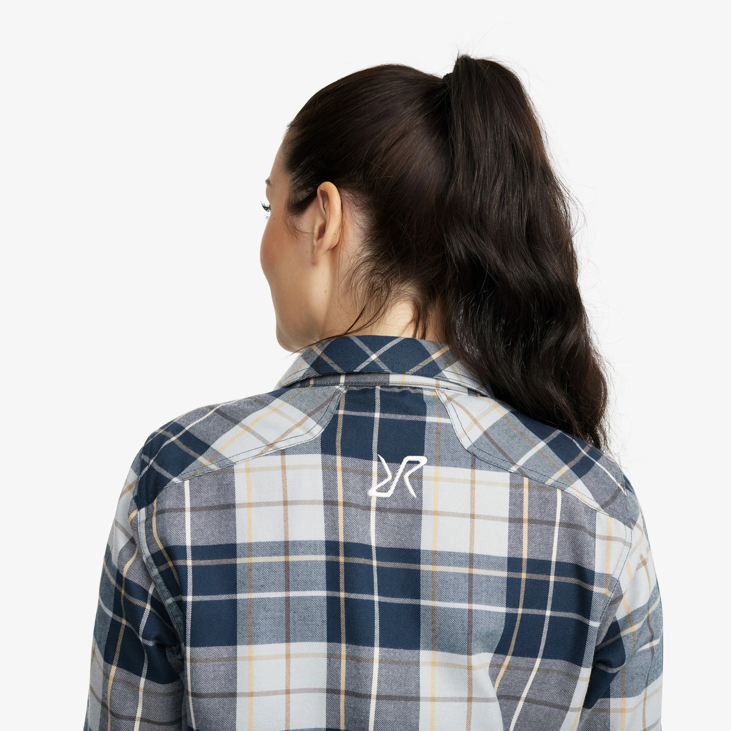 Flannel Shirt Women Moonlit Ocean/Blueberry - Image 6