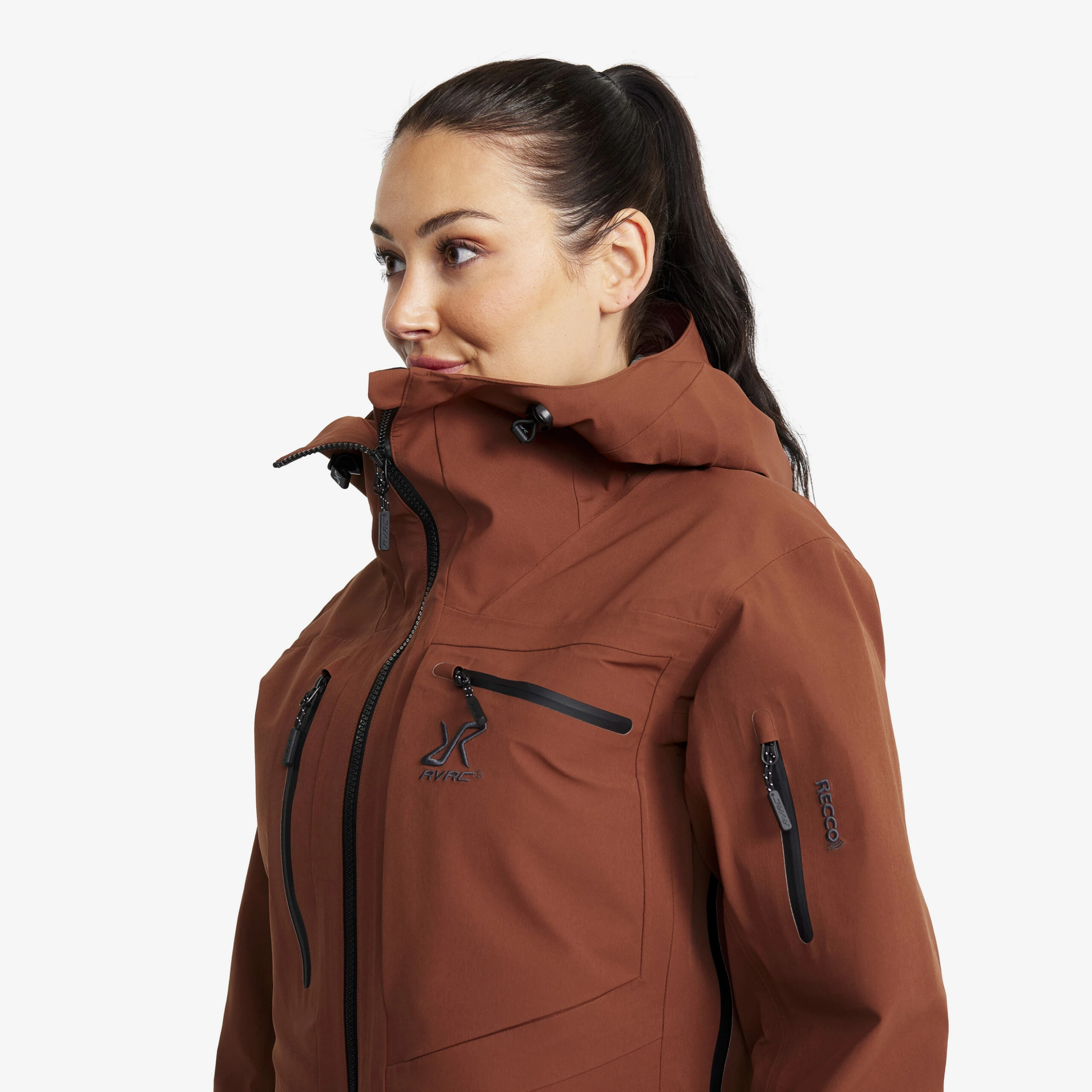 Cyclone Long 3L Jacket Women Smoked Paprika - Image 4