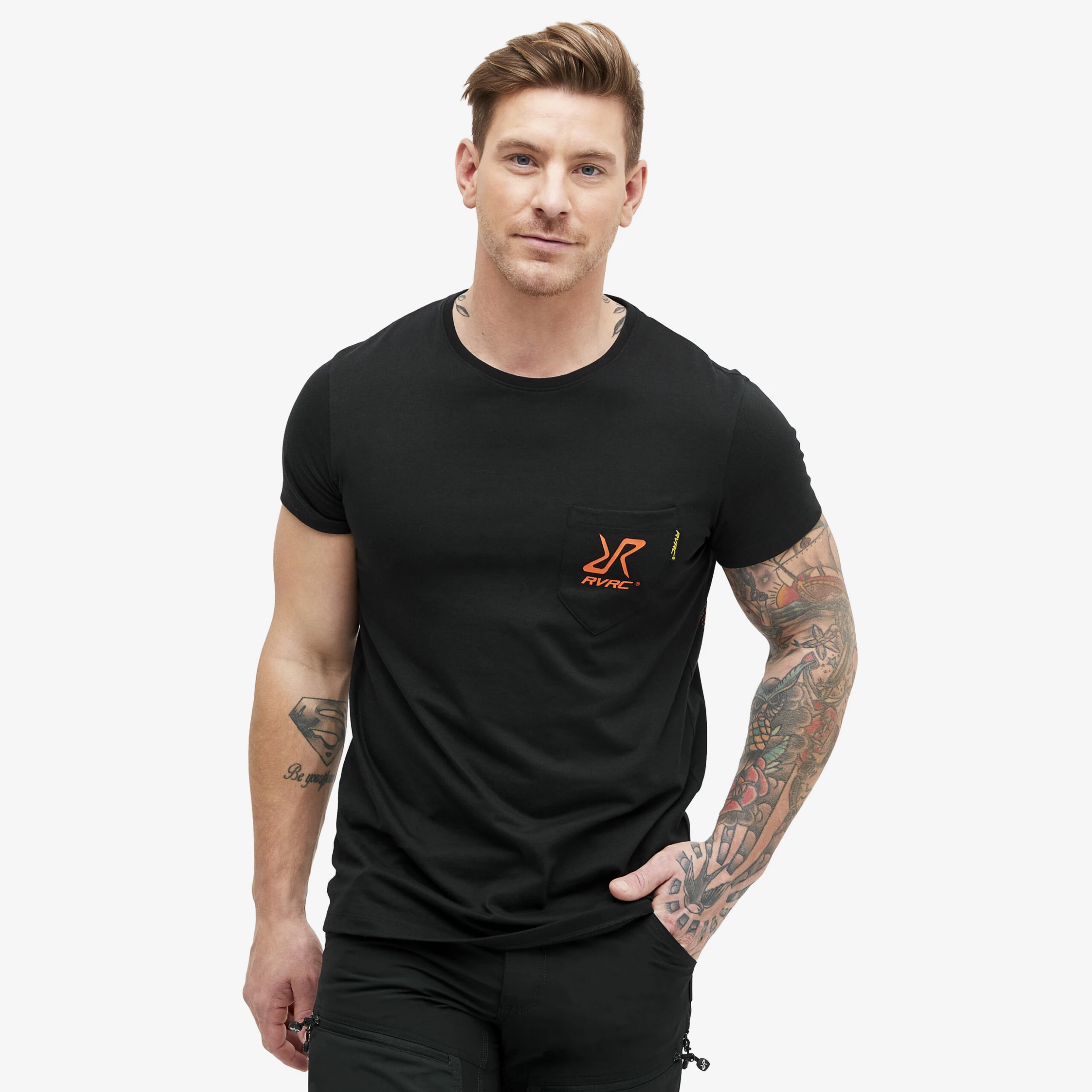 Fat Graphic Tee Men Black/Flame - Image 2