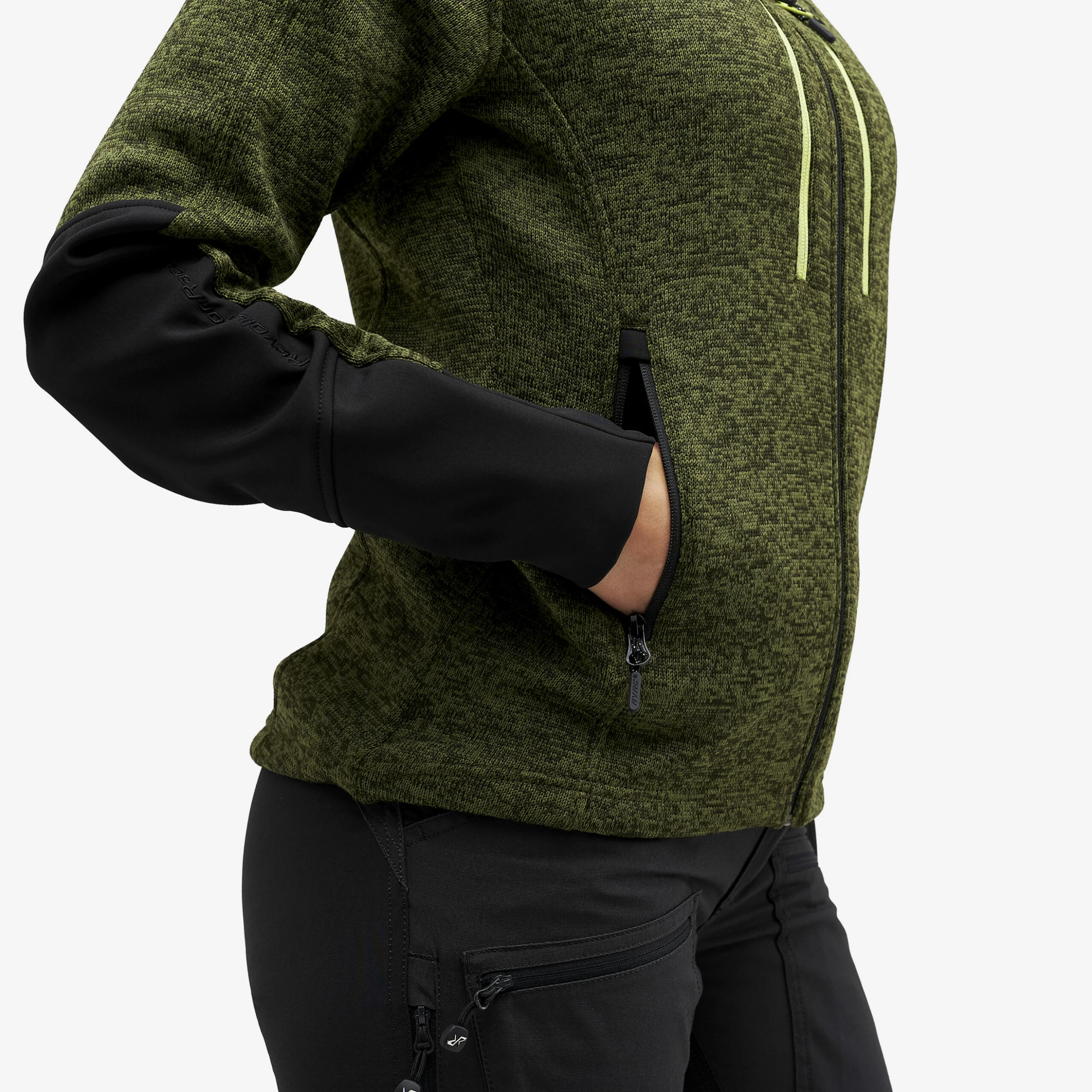 Tornado Hoodie Women Olive Green - Image 5