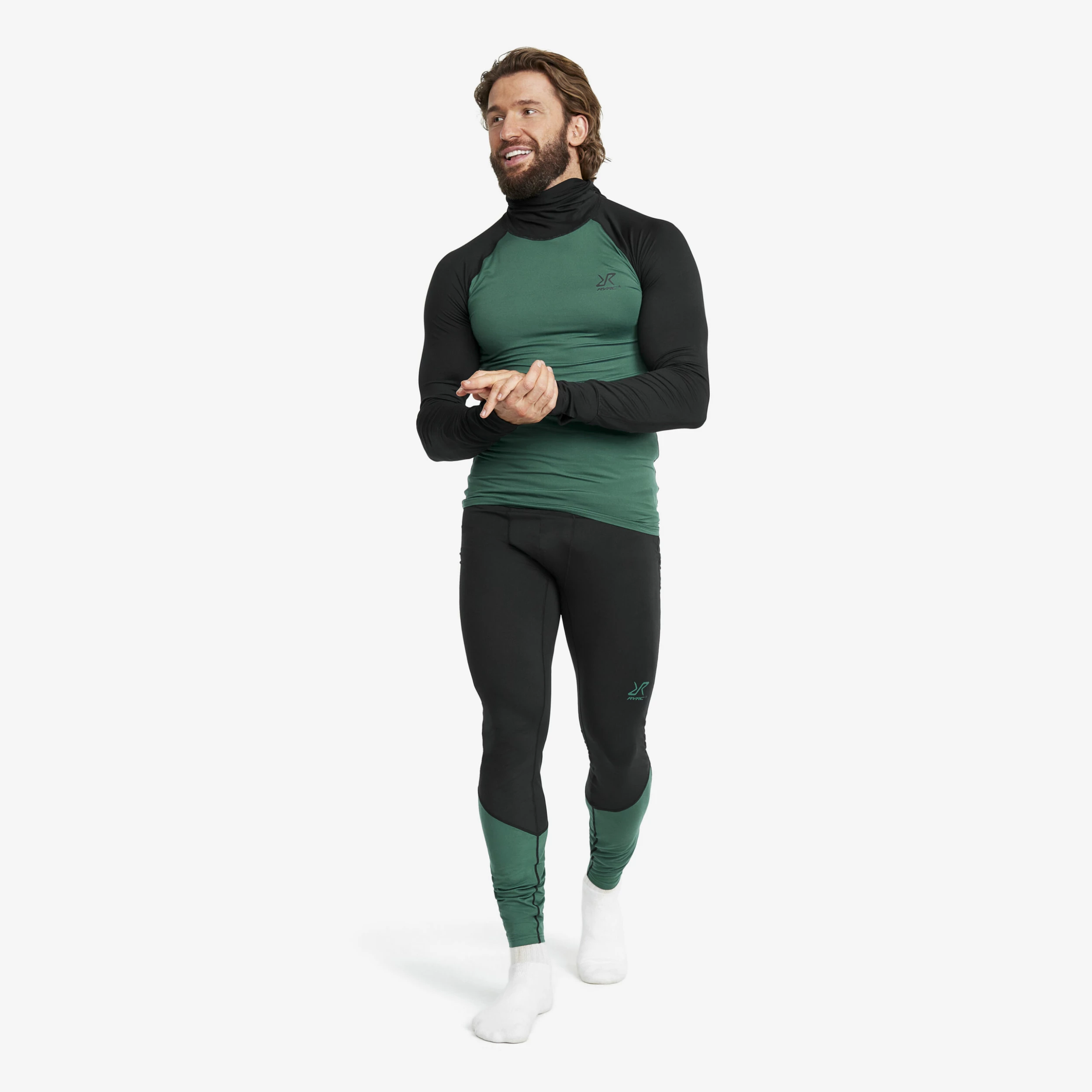 Sneaky Balaclava Base Layer Set Men Sage Green