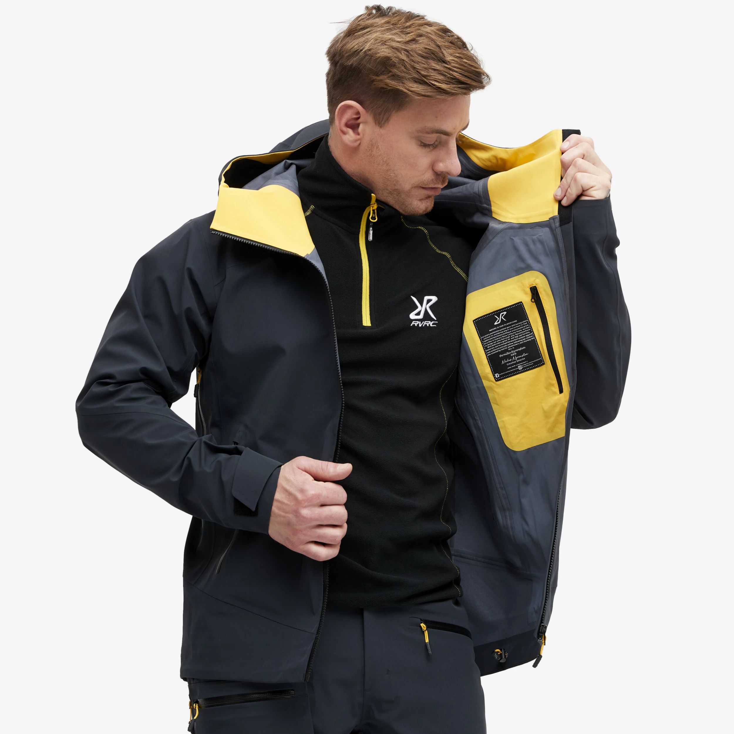 Aphex Pro Jacket Men Charcoal Black - Image 8