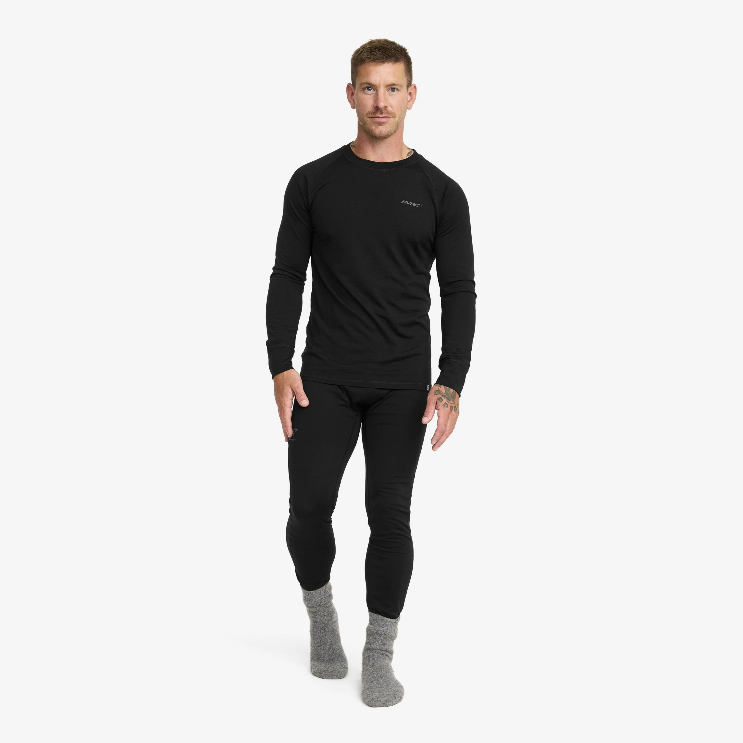 Mount Merino Long Sleeve Top Men Black - Image 2