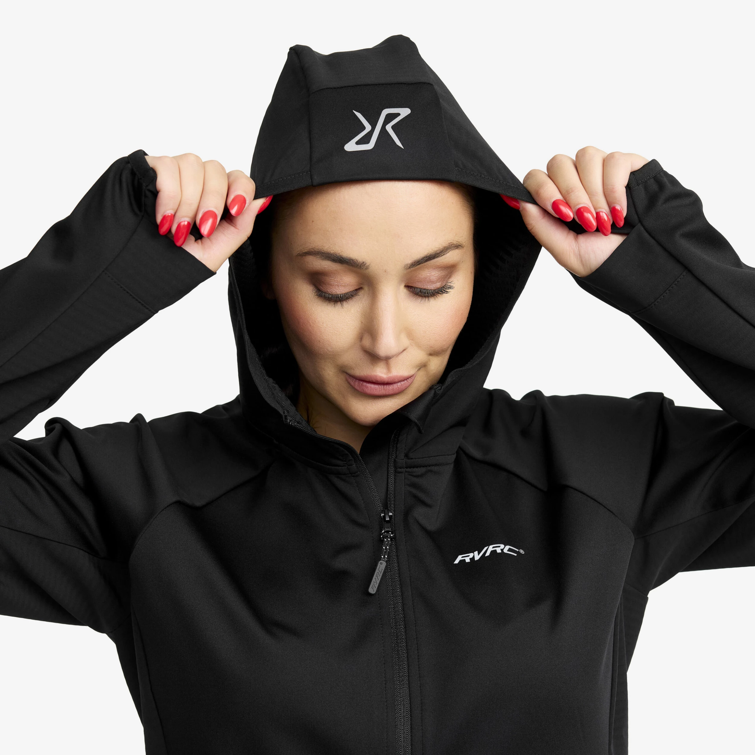 Pace Hooded Wind Jacket Women Black - Image 5