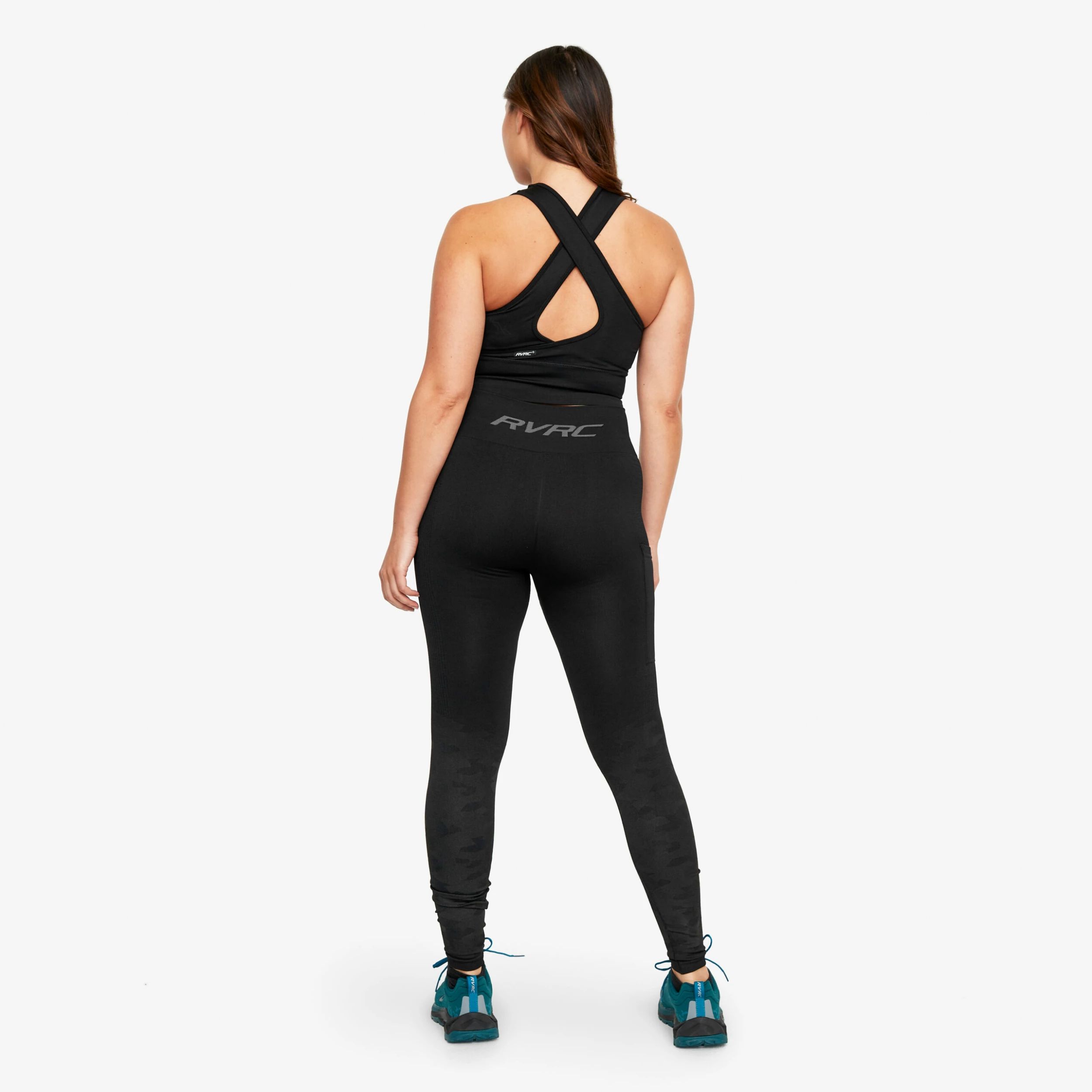 Descent Seamless Leggings Women Jetblack - Image 3