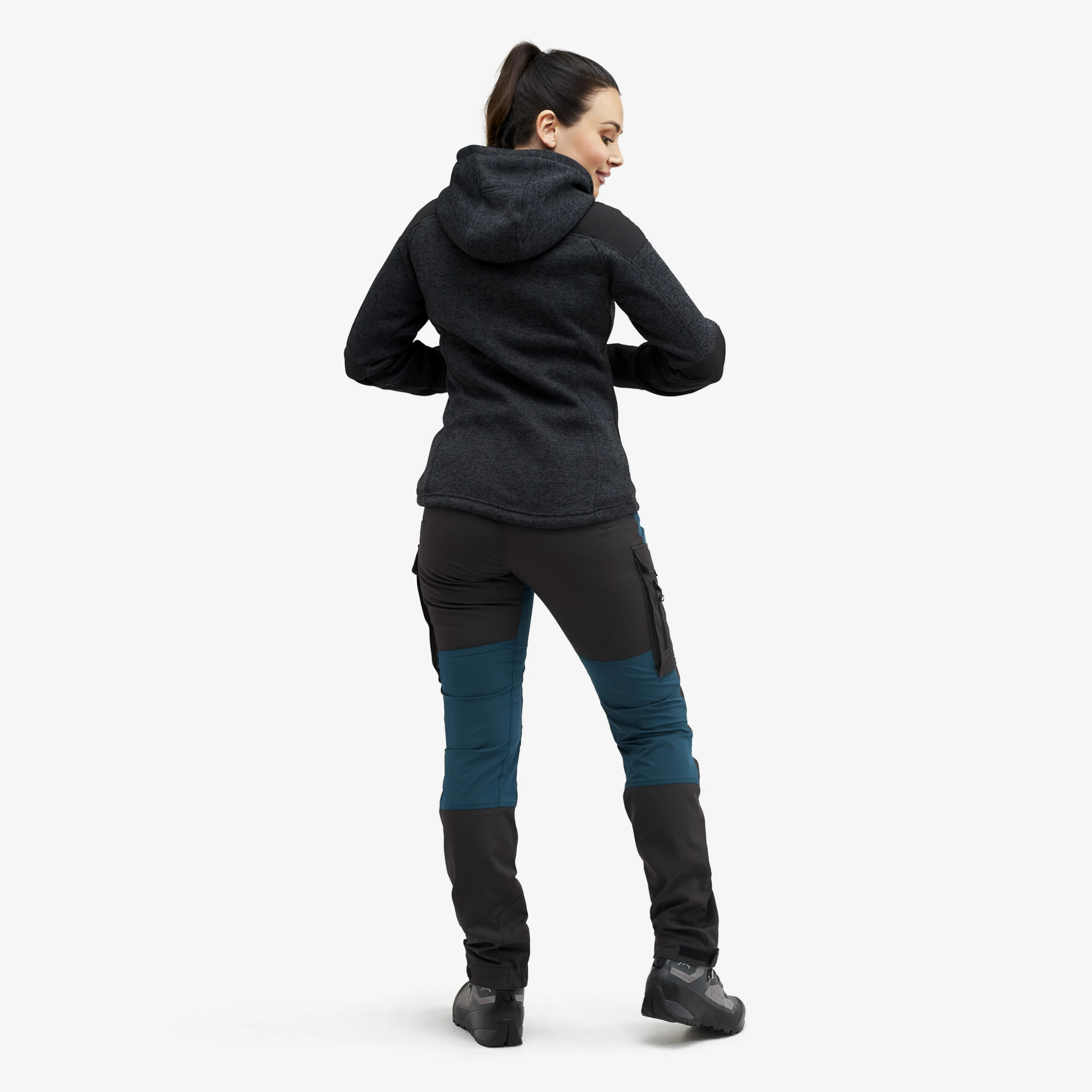 Tornado Hoodie Women Black - Image 3