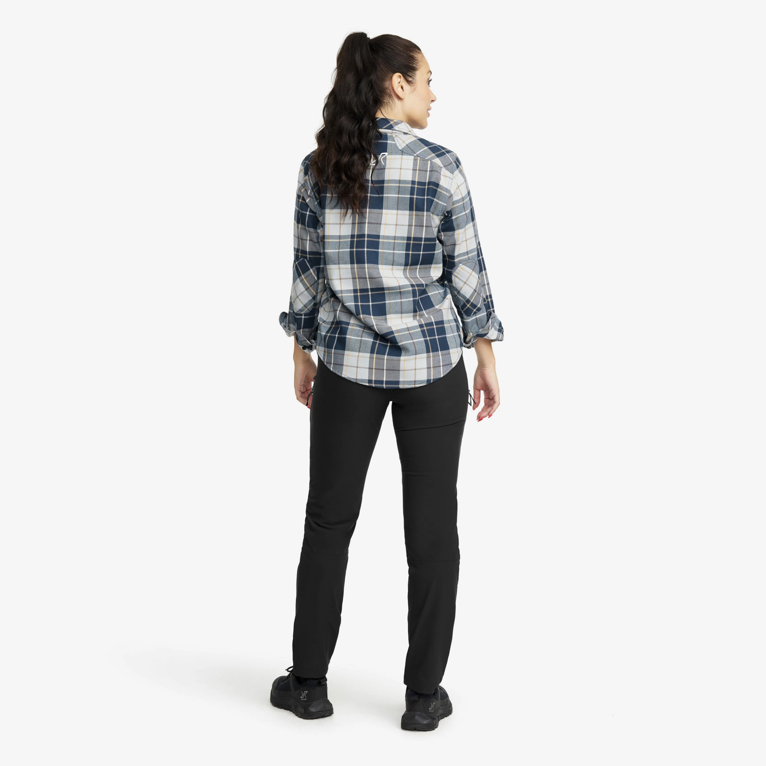 Flannel Shirt Women Moonlit Ocean/Blueberry - Image 3