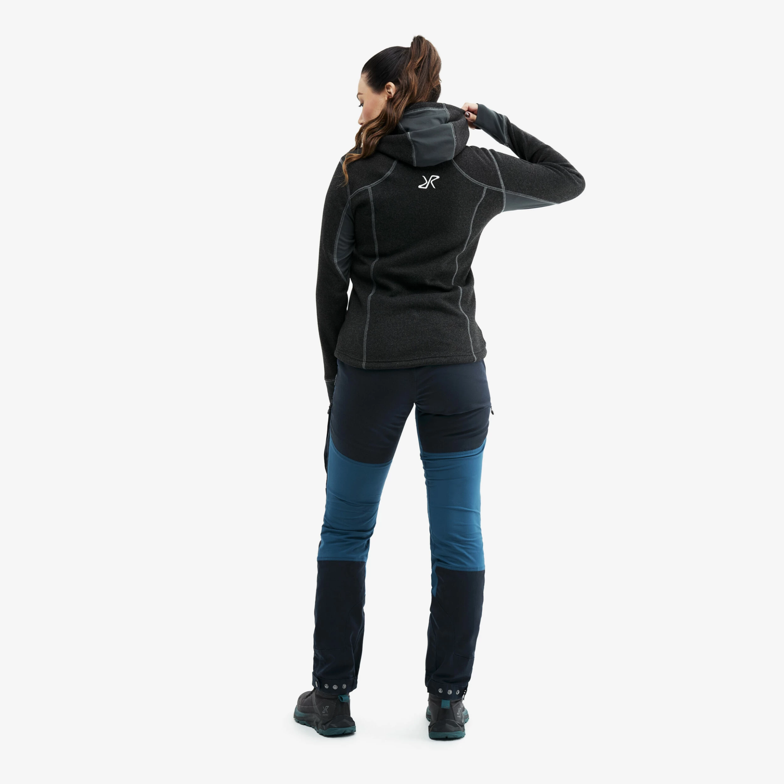 Fusion Hoodie Women Black - Image 3