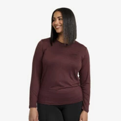 Vagabond Long Sleeve Tee Women Dark Vintage Rose