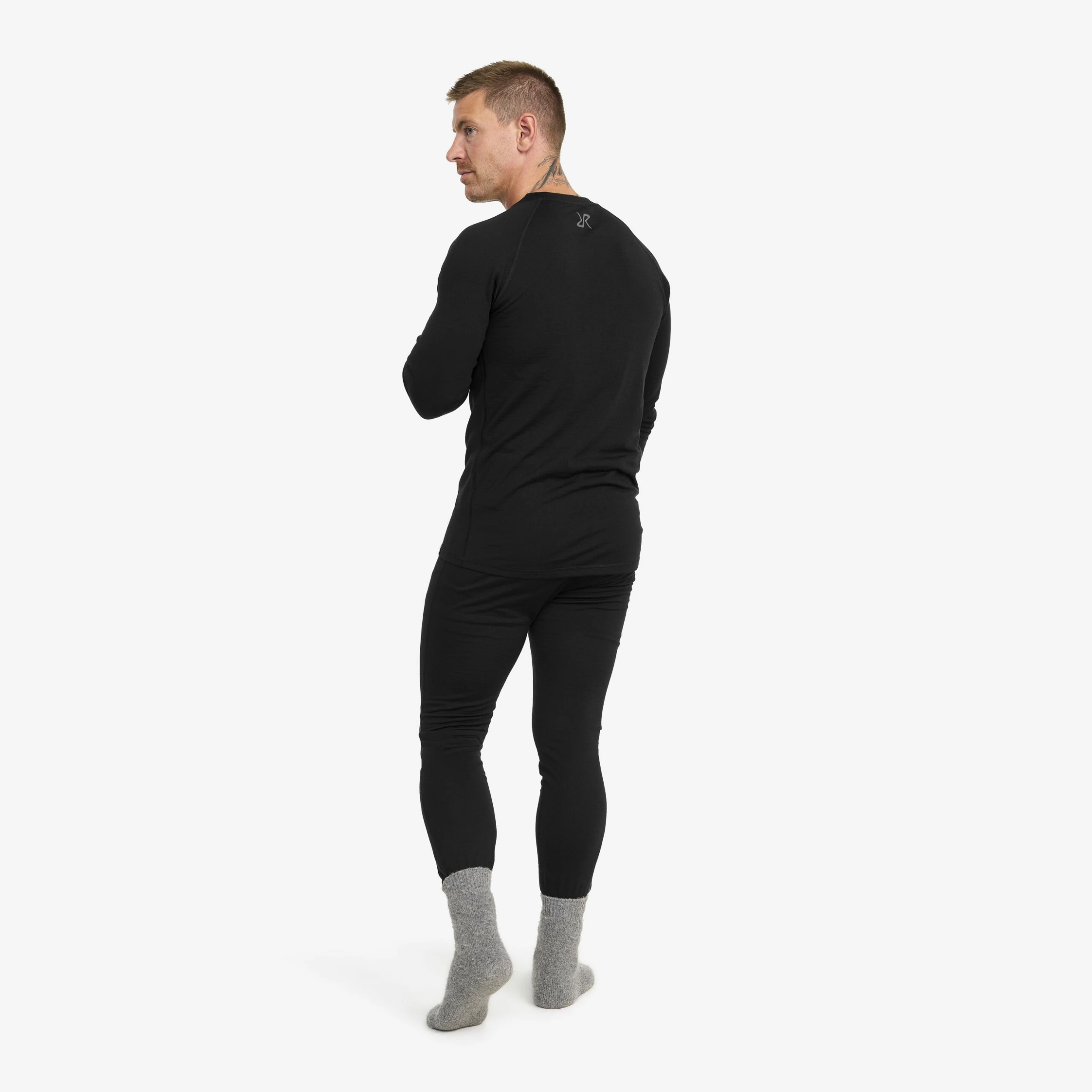 Mount Merino Long Sleeve Top Men Black - Image 3