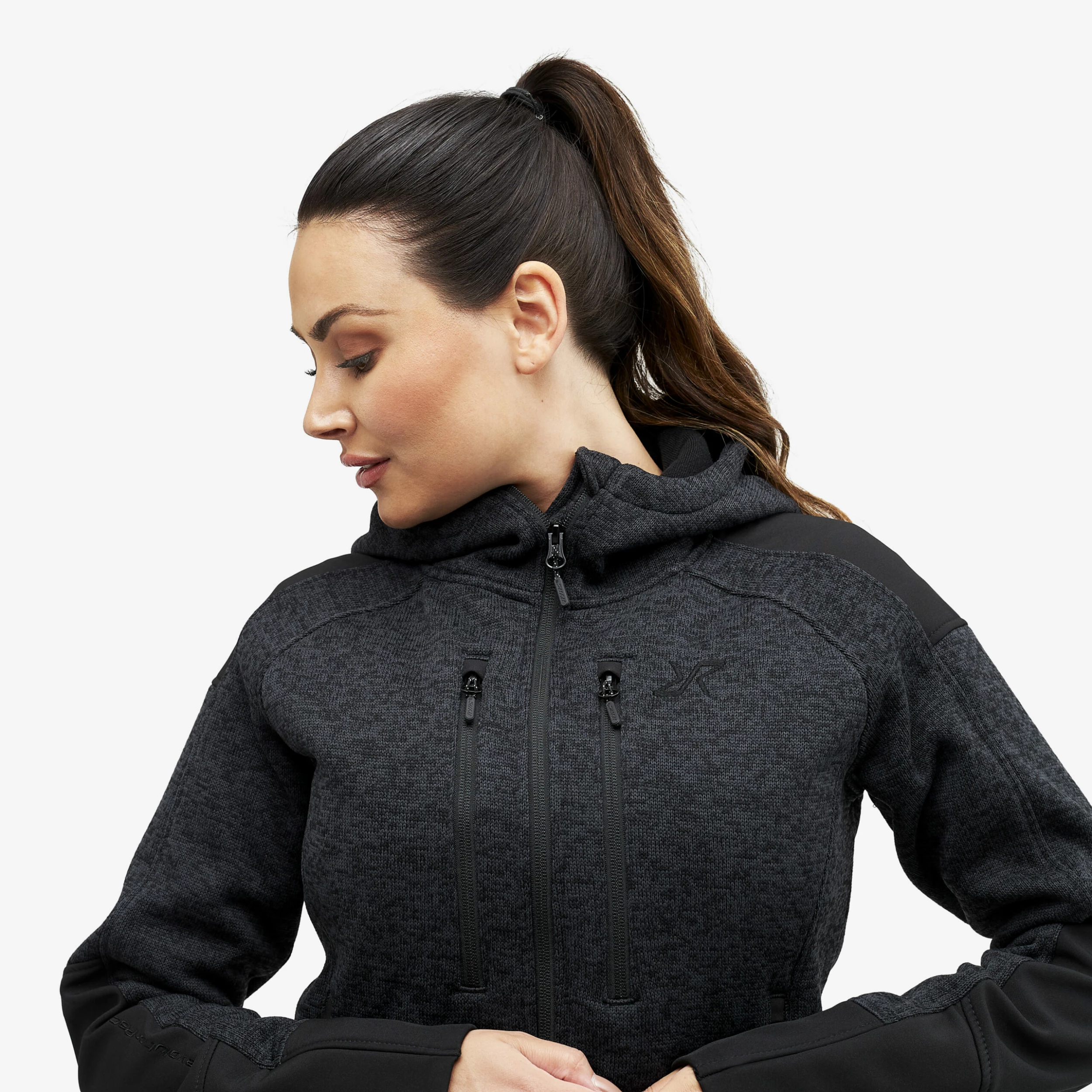 Tornado Hoodie Women Black - Image 4