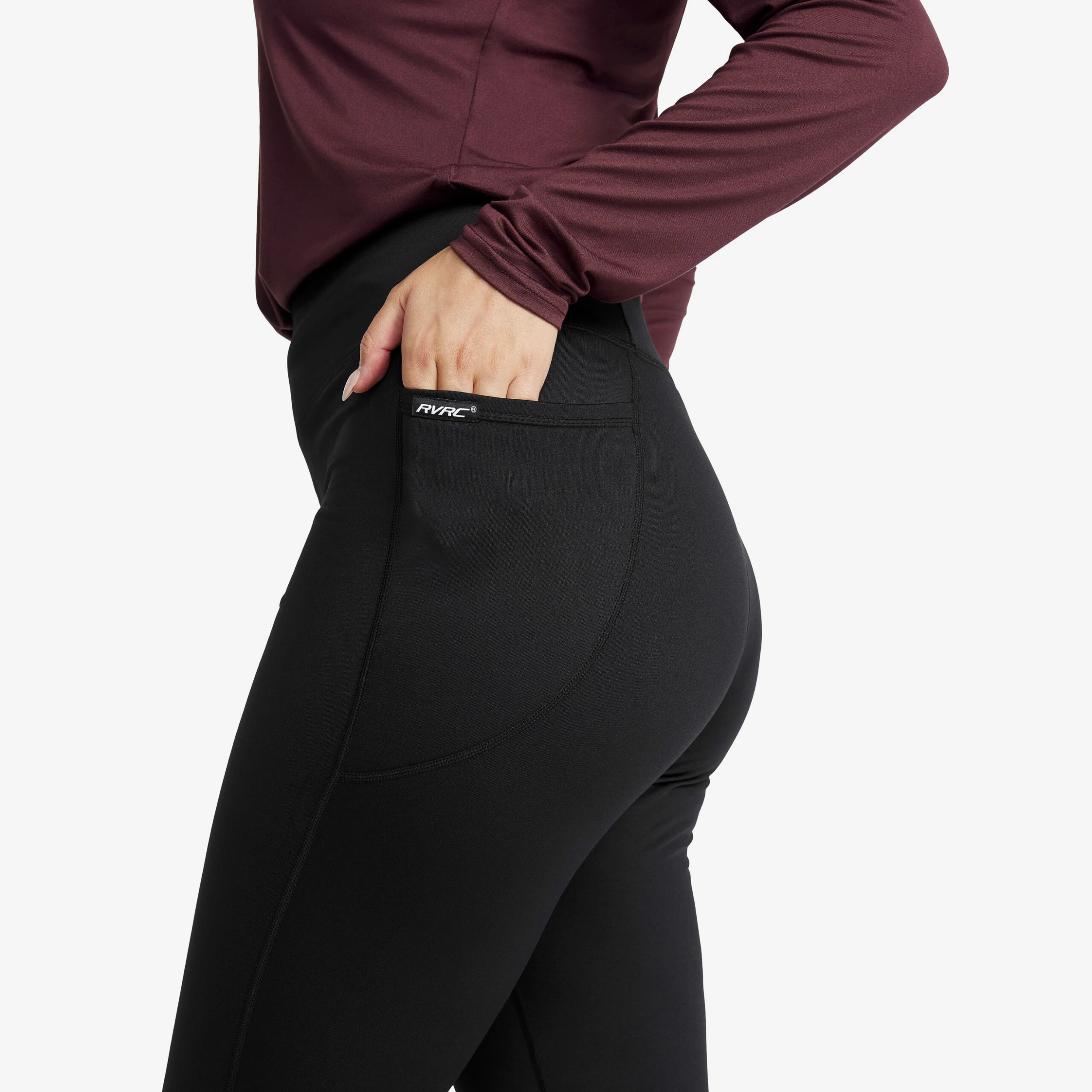 Alaska Fleece Lined Leggings Women Black - Image 4