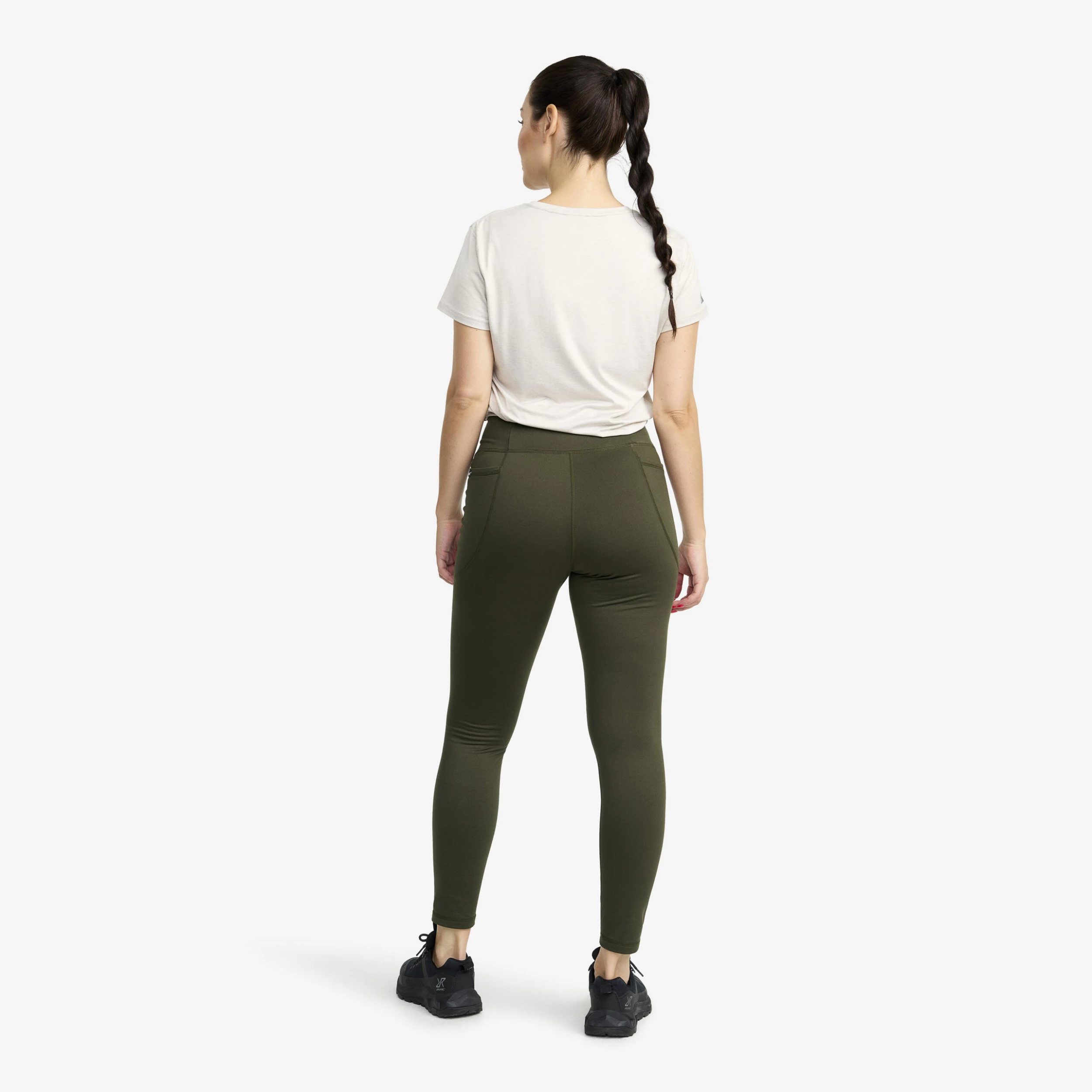 Alaska Fleece Lined Leggings Women Forest Night - Image 3