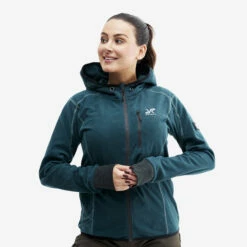 Trekker Hoodie Women Teal