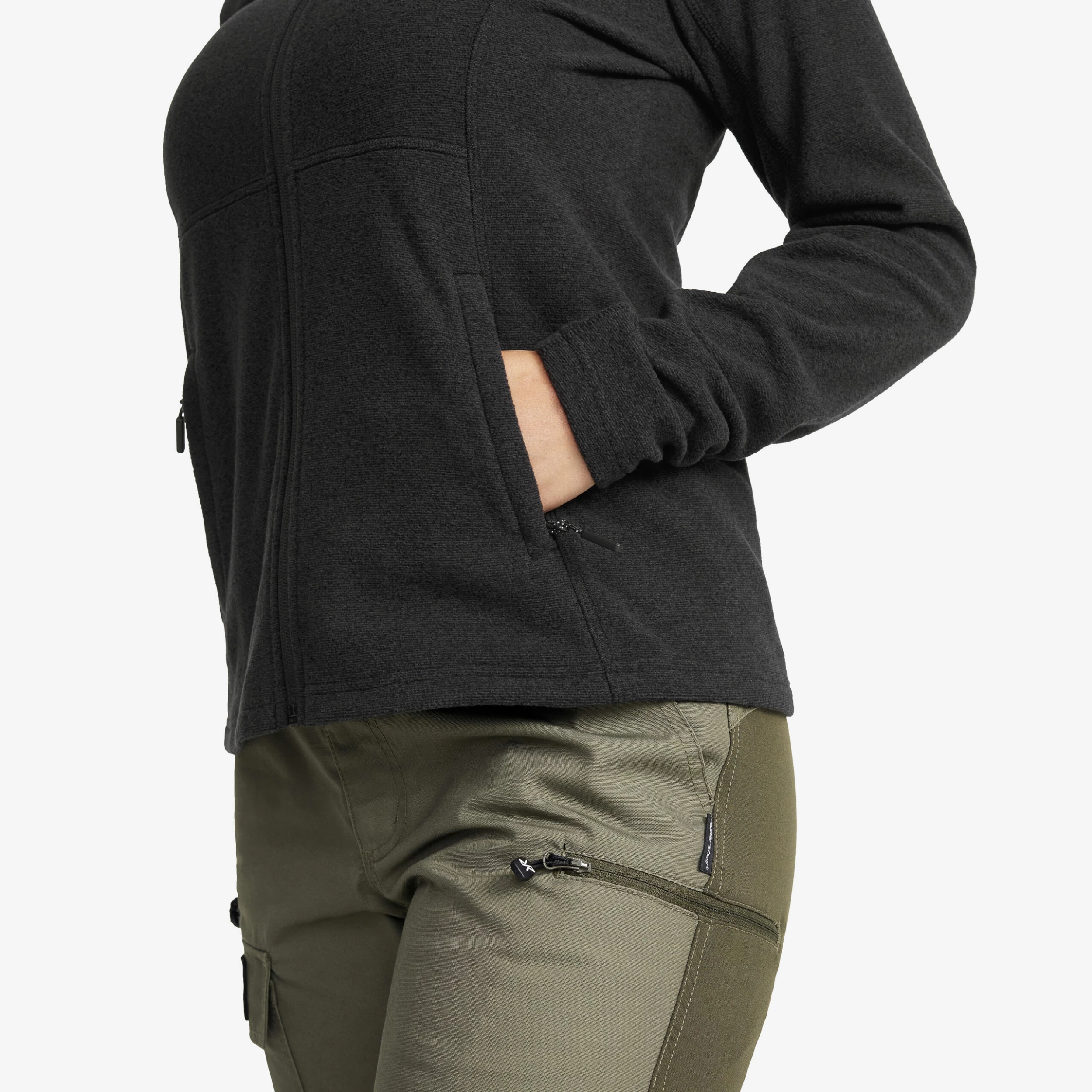 Essential Full-zip Fleece Women Black - Image 5