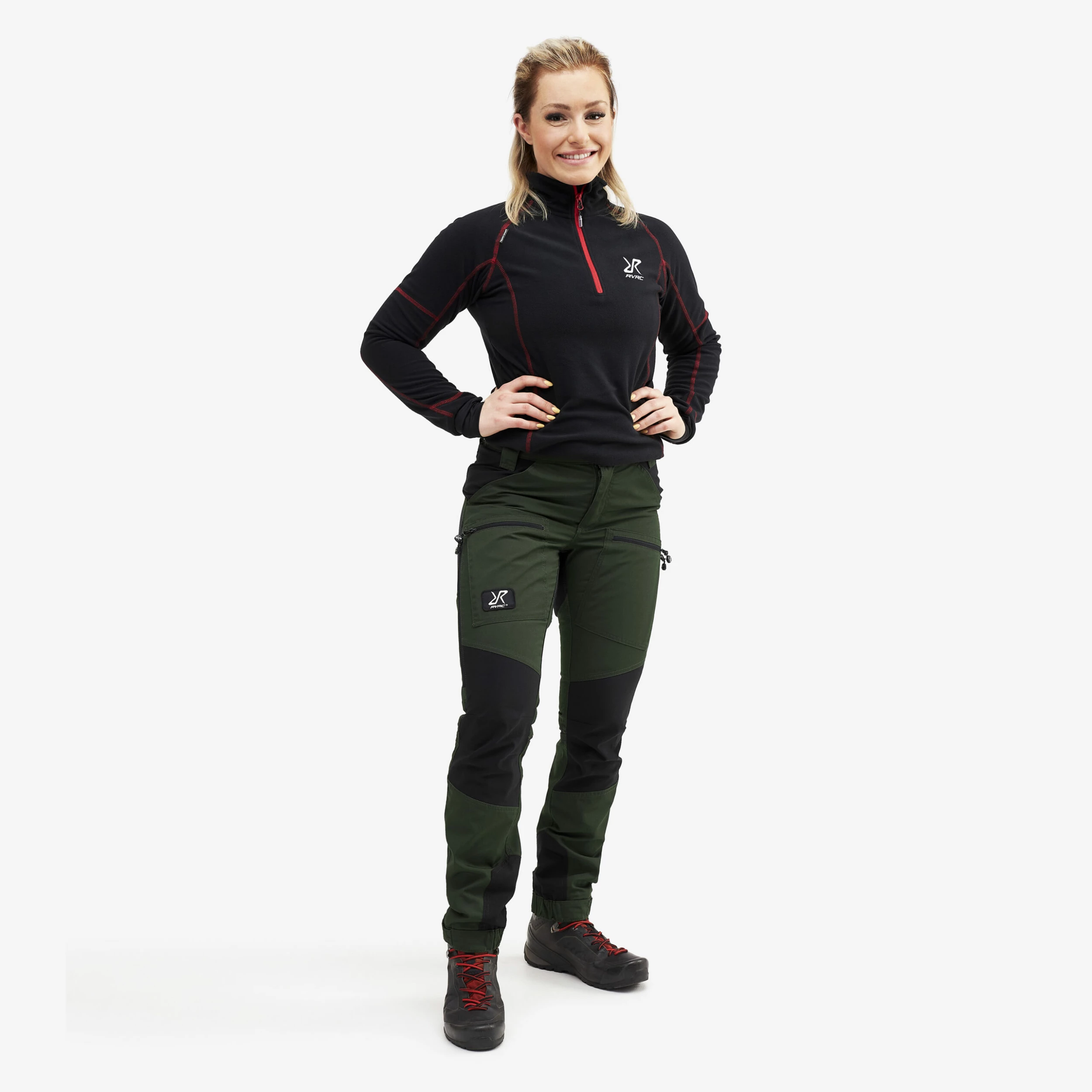 Nordwand Pro Short Trousers Women Forest Green - Image 2