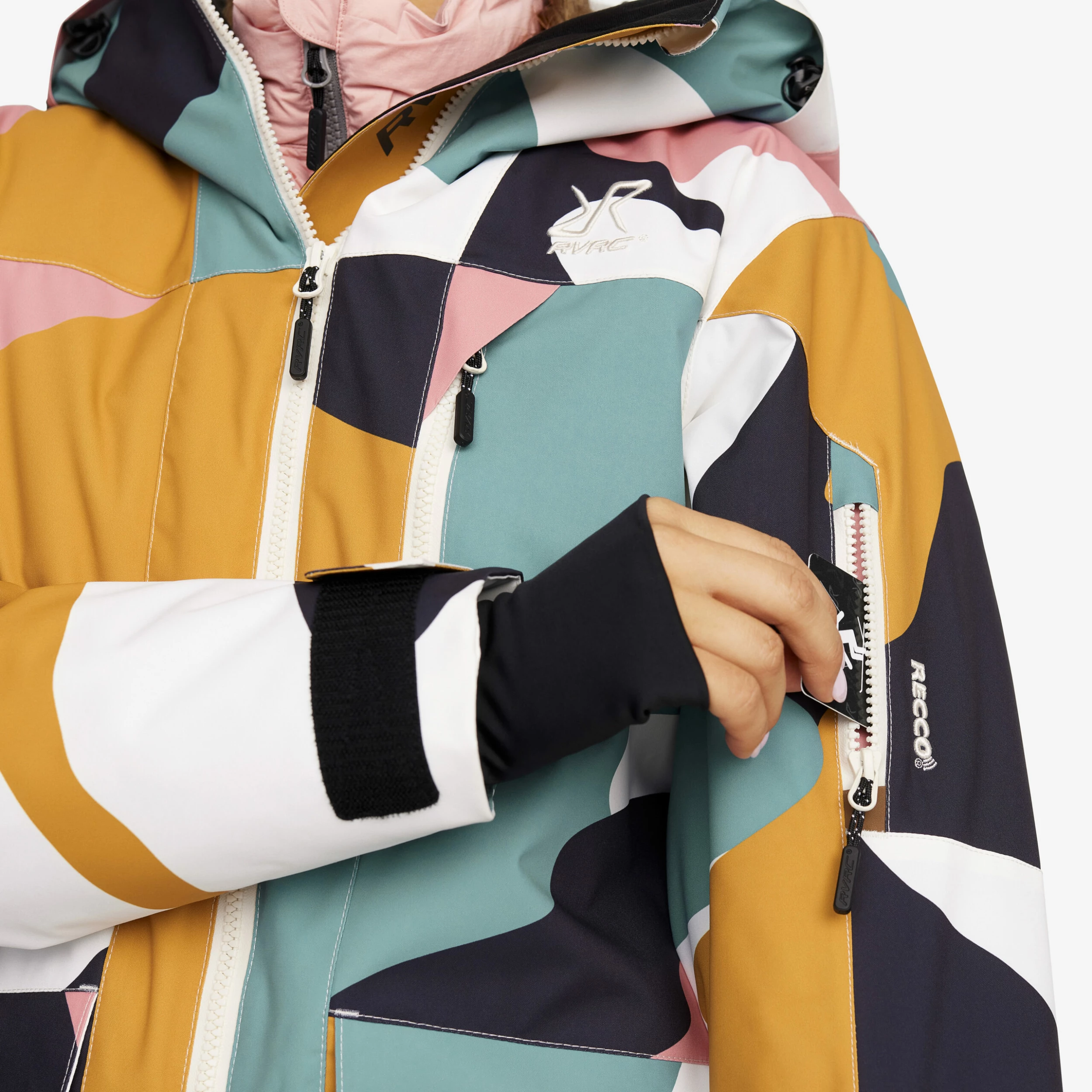 Halo 2L Insulated Ski Jacket Women Anthracite/Golden Yellow - Image 6