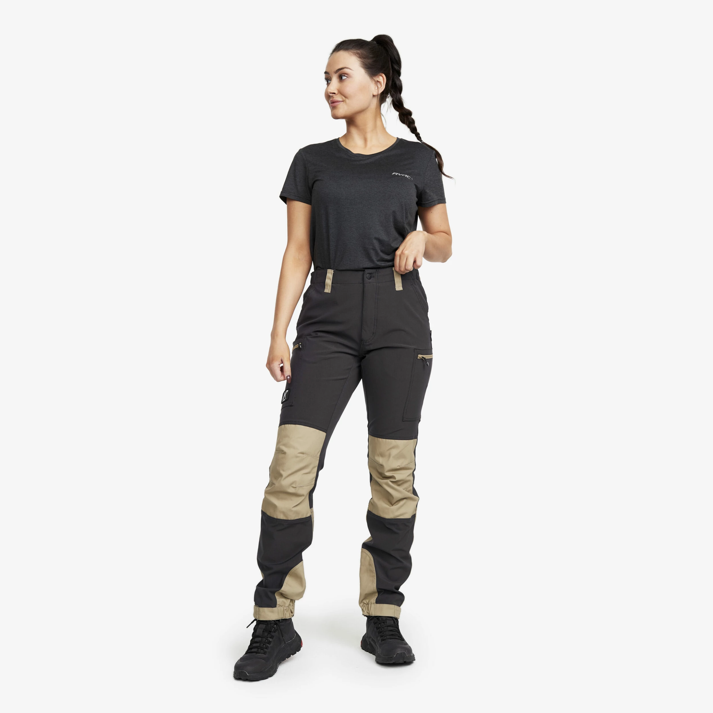 Nordwand Highwaist Stretch Trousers Women Khaki - Image 2