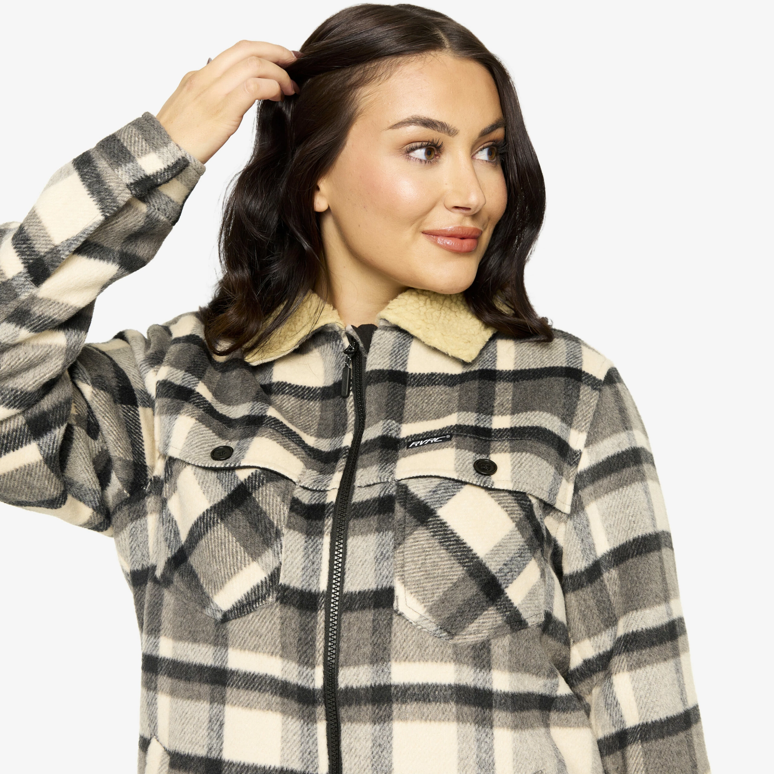 Lumber Jacket Women Tofu/Anthracite - Image 4