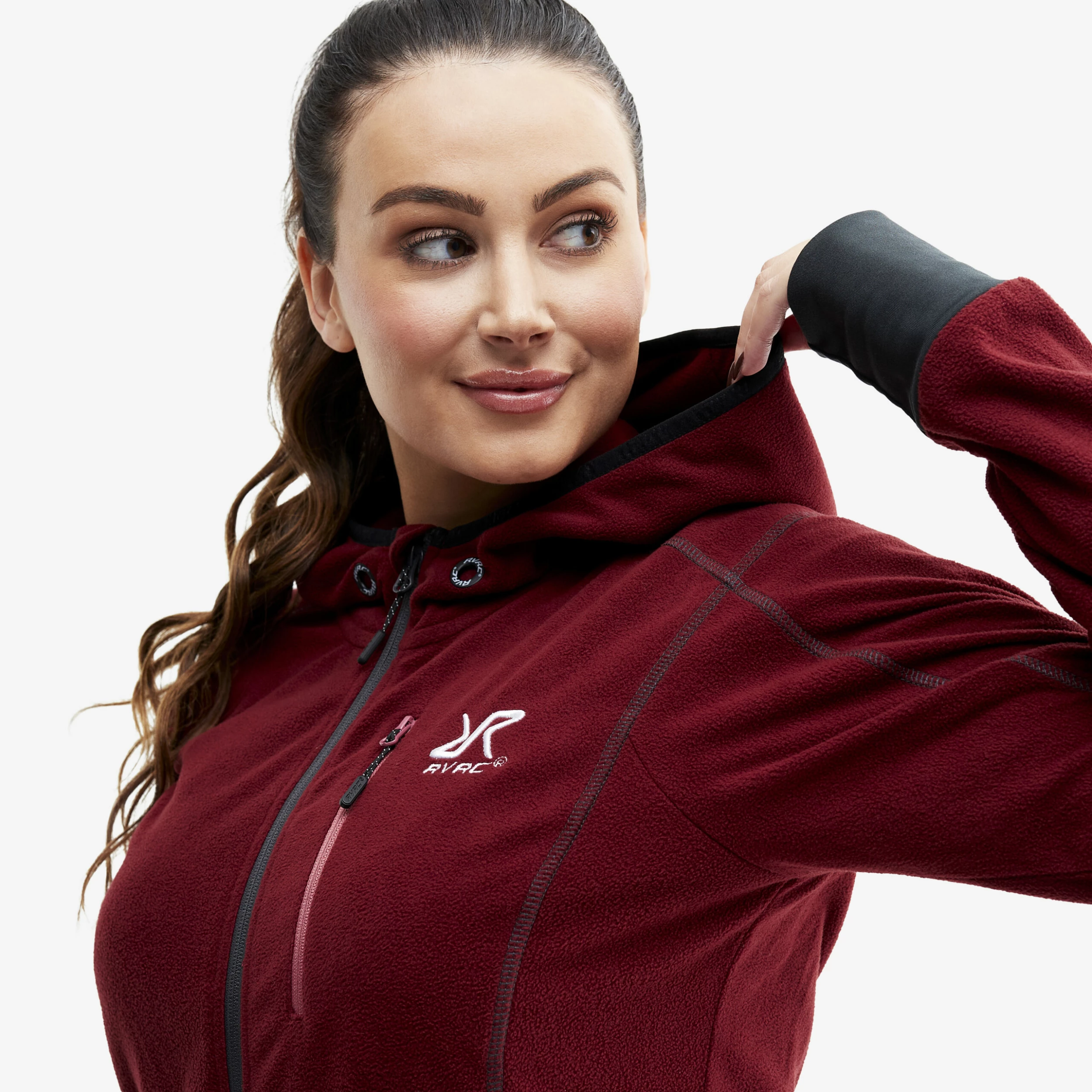 Trekker Hoodie Women Chilli - Image 4