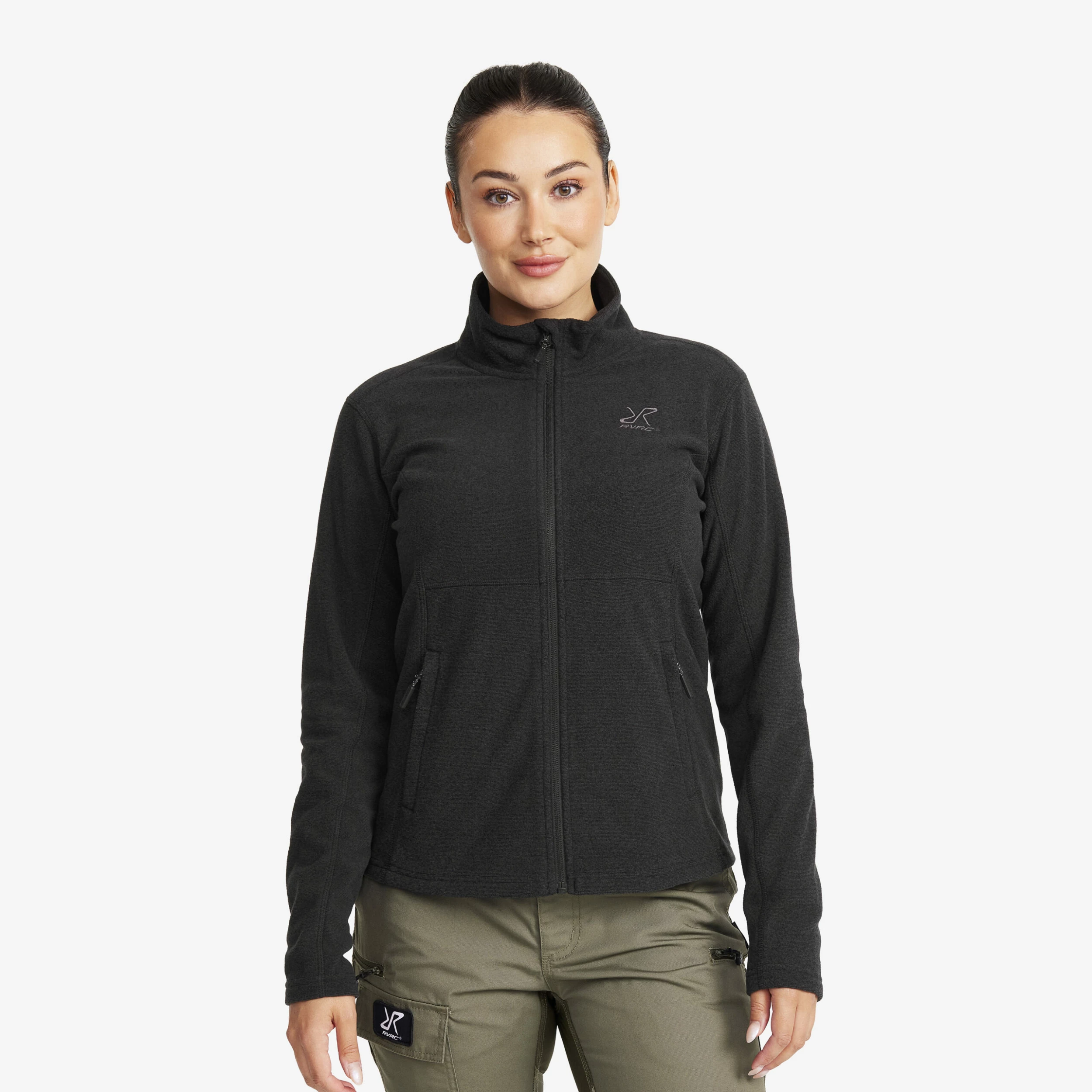 Essential Full-zip Fleece Women Black