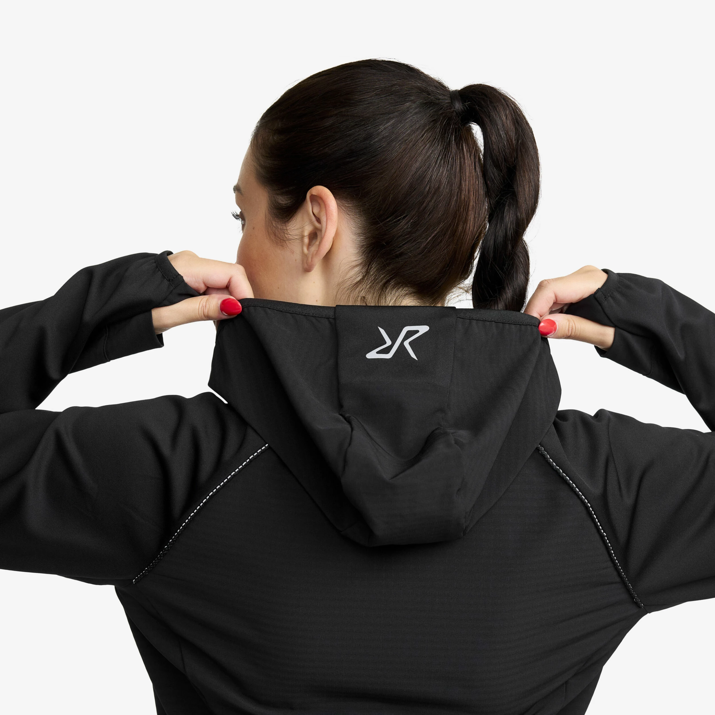 Pace Hooded Wind Jacket Women Black - Image 6