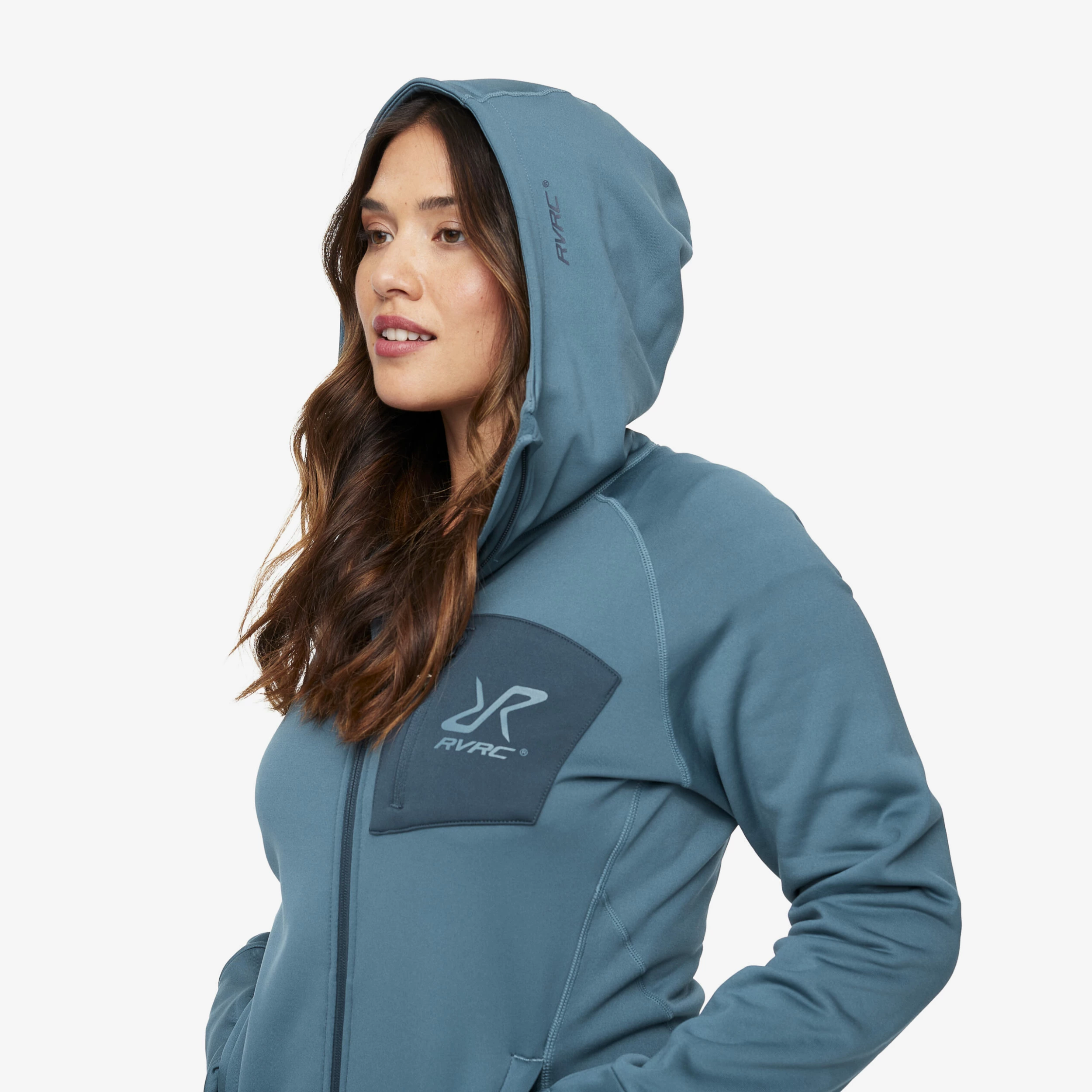 Illusion Hoodie Women Ocean Teal - Image 4