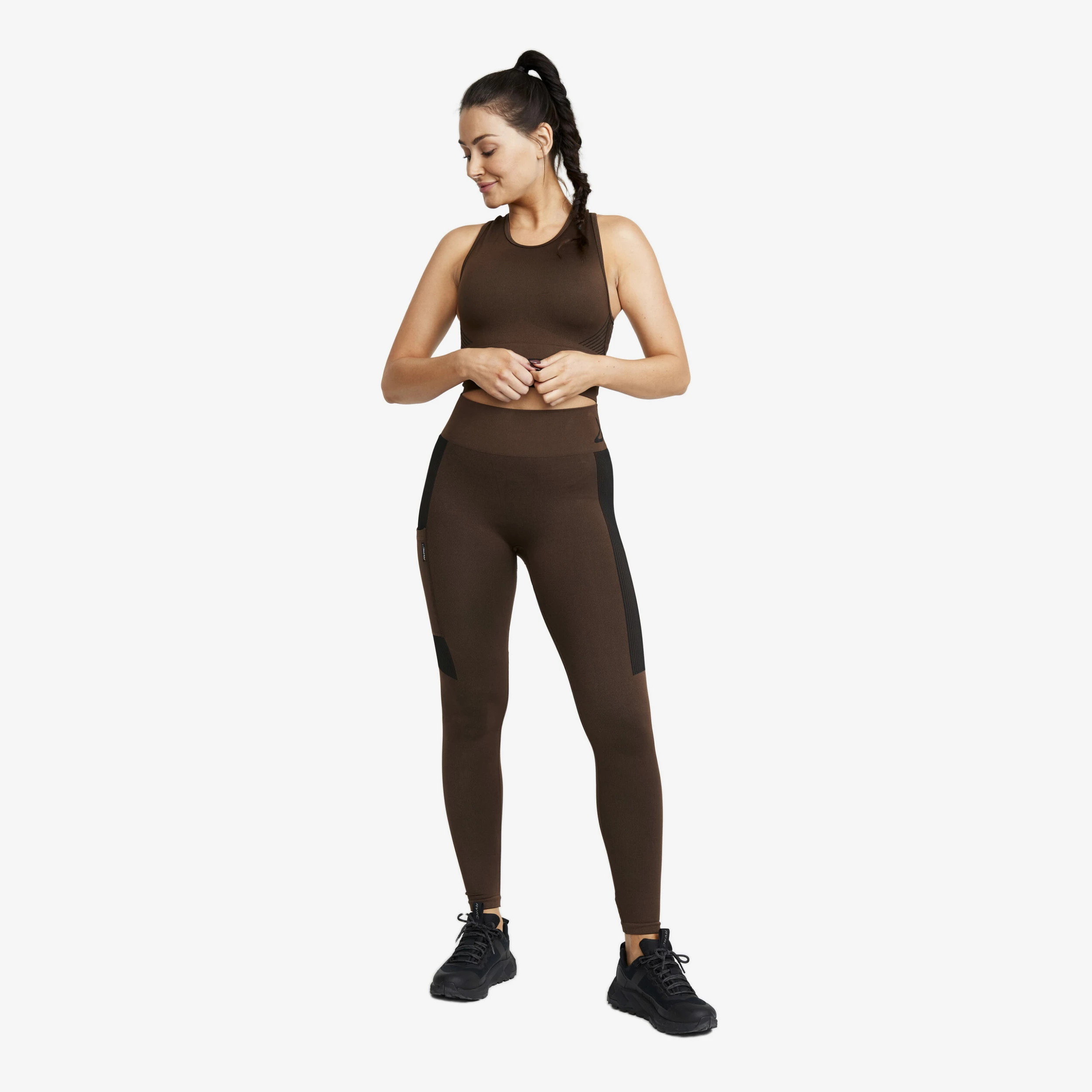 Descent Seamless Top Women Chocolate Chip - Image 2
