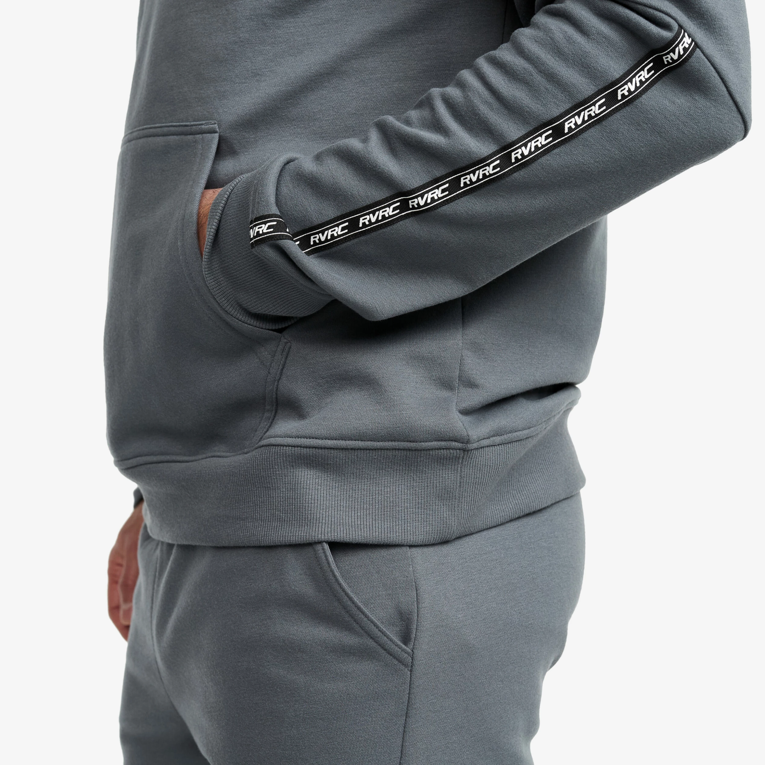 Lounge Logo Hoodie Men Turbulence Blue - Image 5