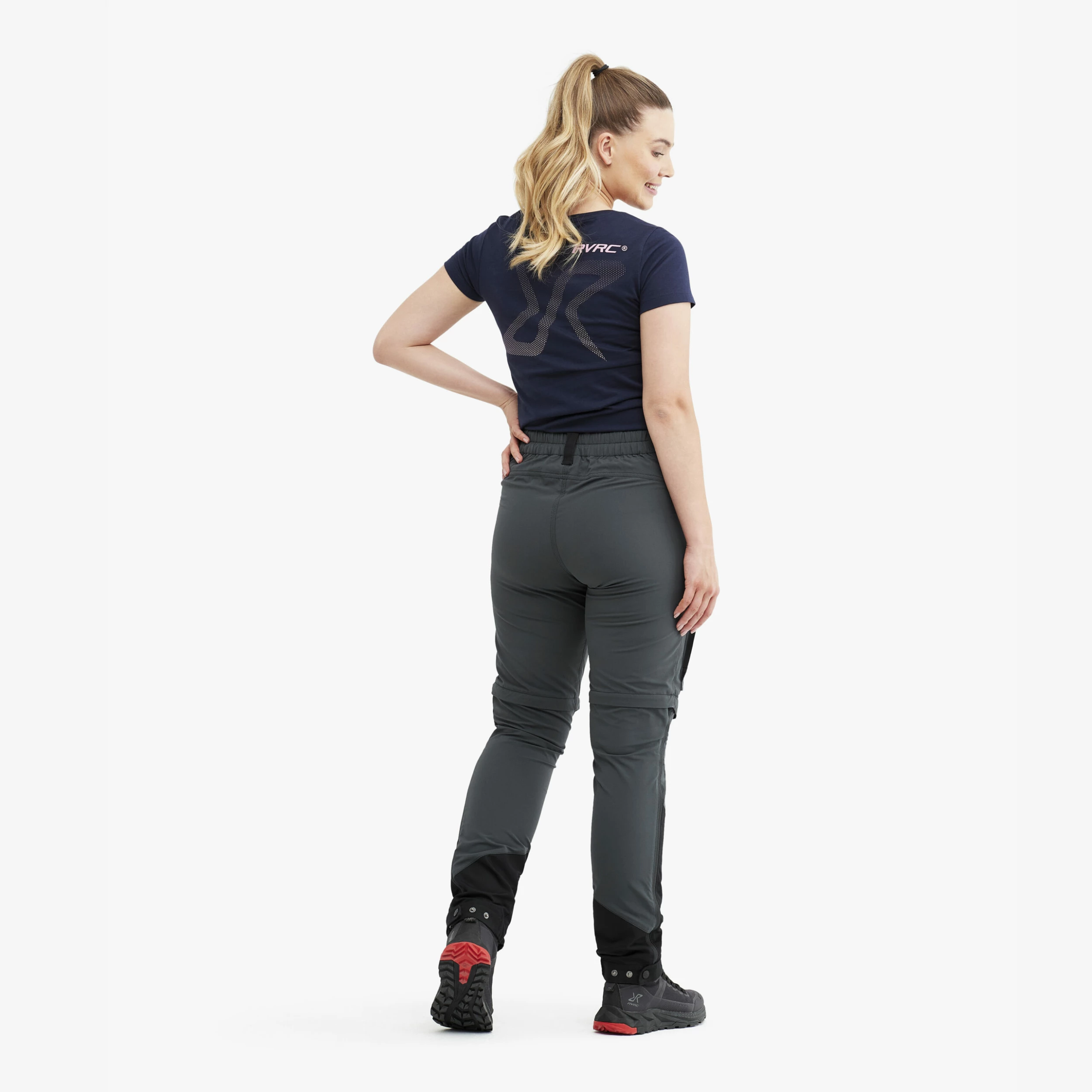 Silence T-zip Trousers Women Iron Grey/Rose - Image 4
