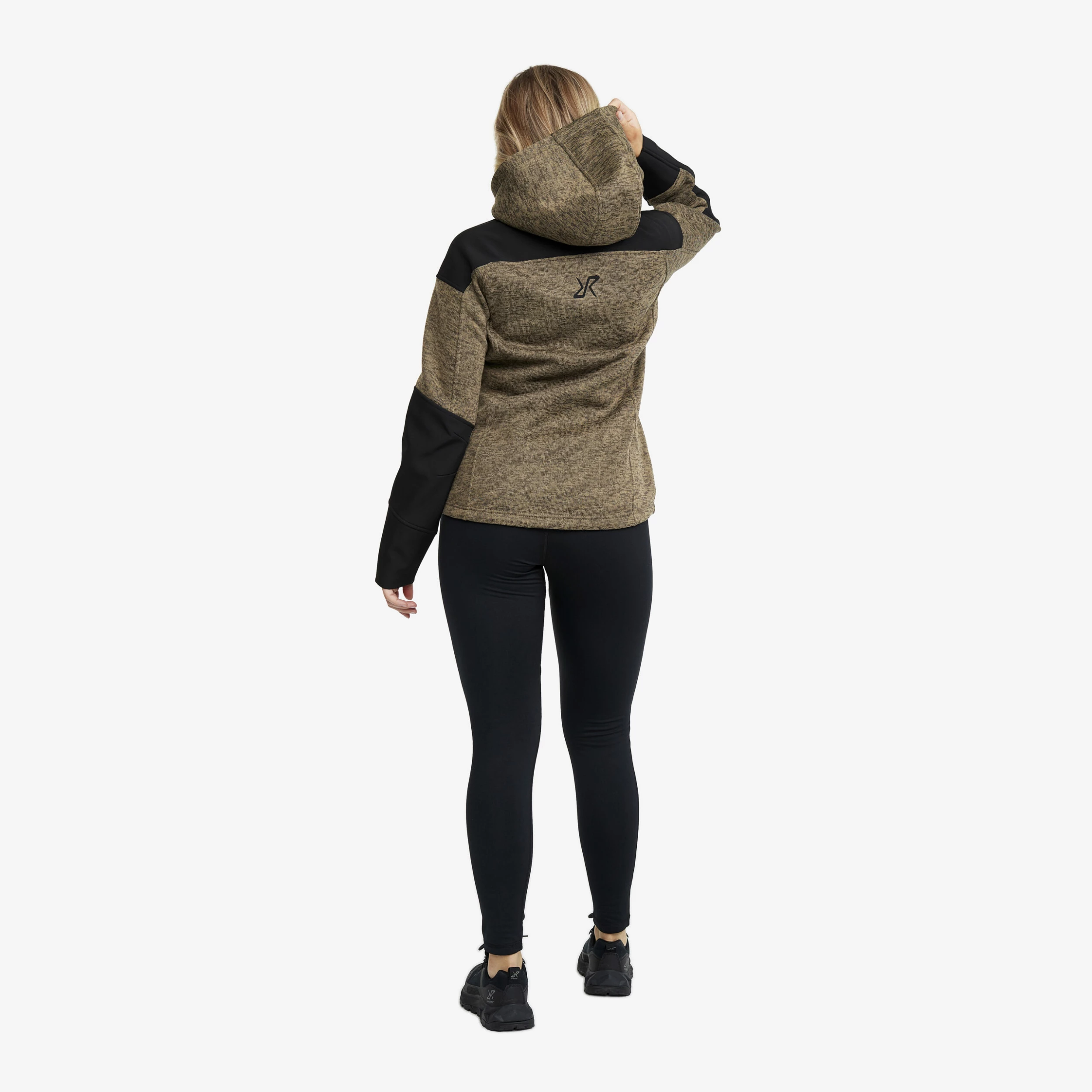Tornado Hoodie Women Khaki - Image 3