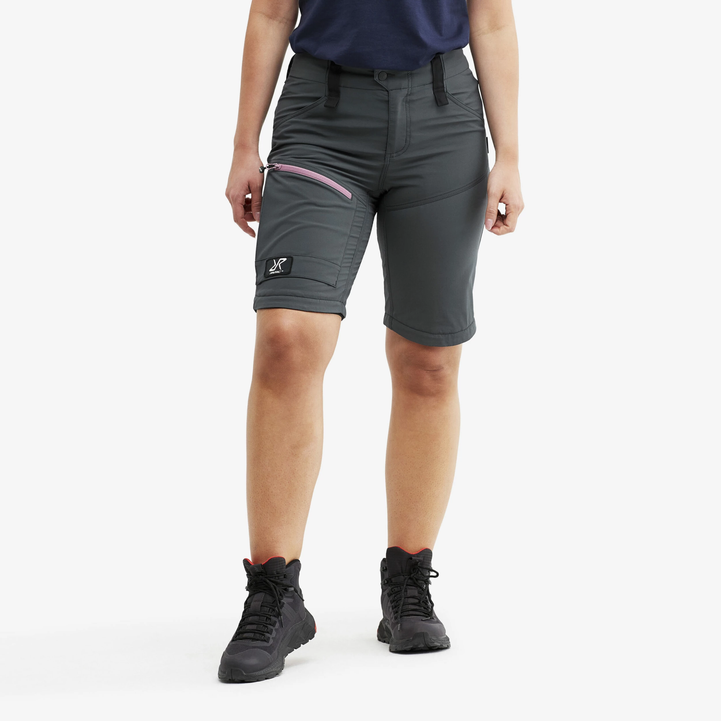 Silence T-zip Trousers Women Iron Grey/Rose - Image 2