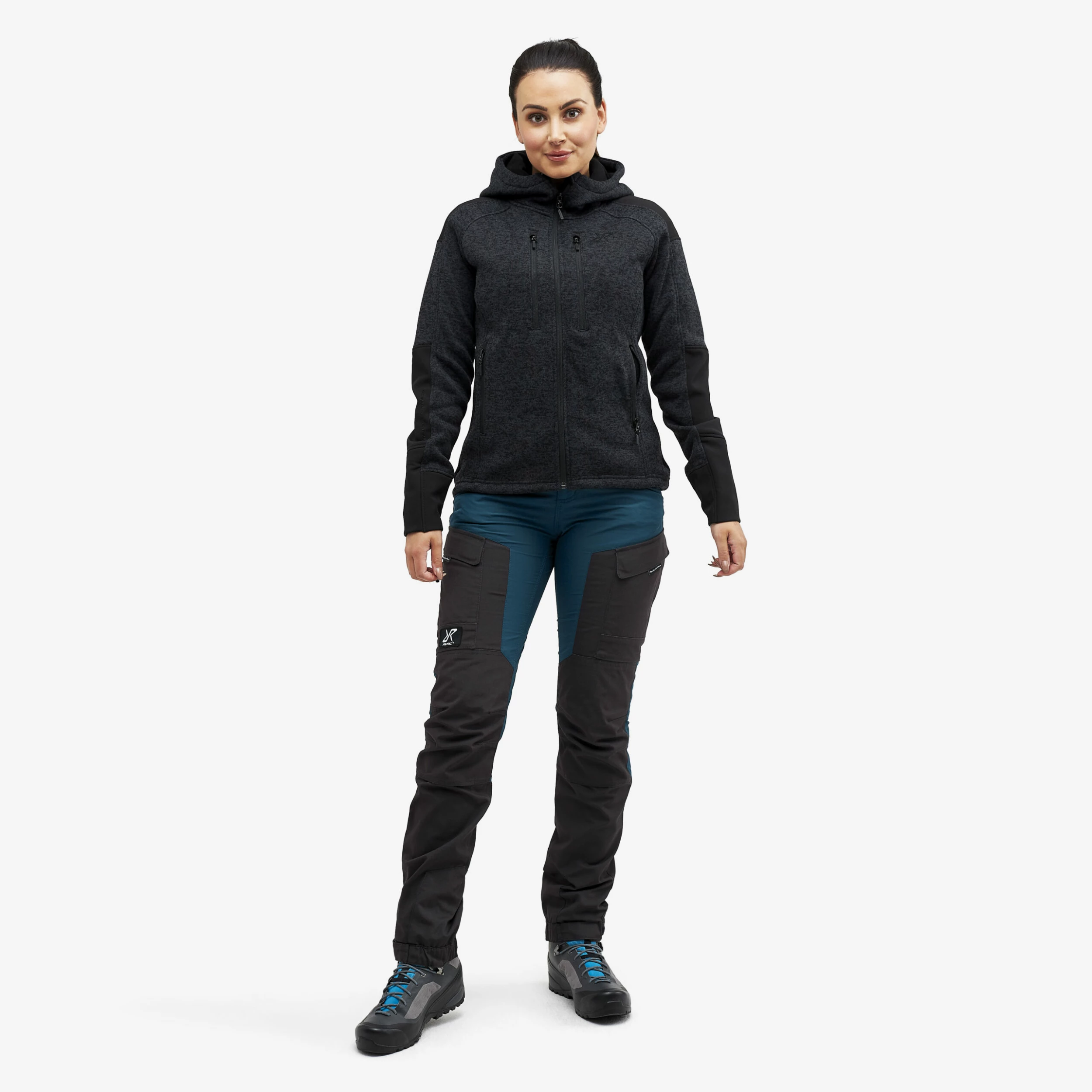 Tornado Hoodie Women Black - Image 2