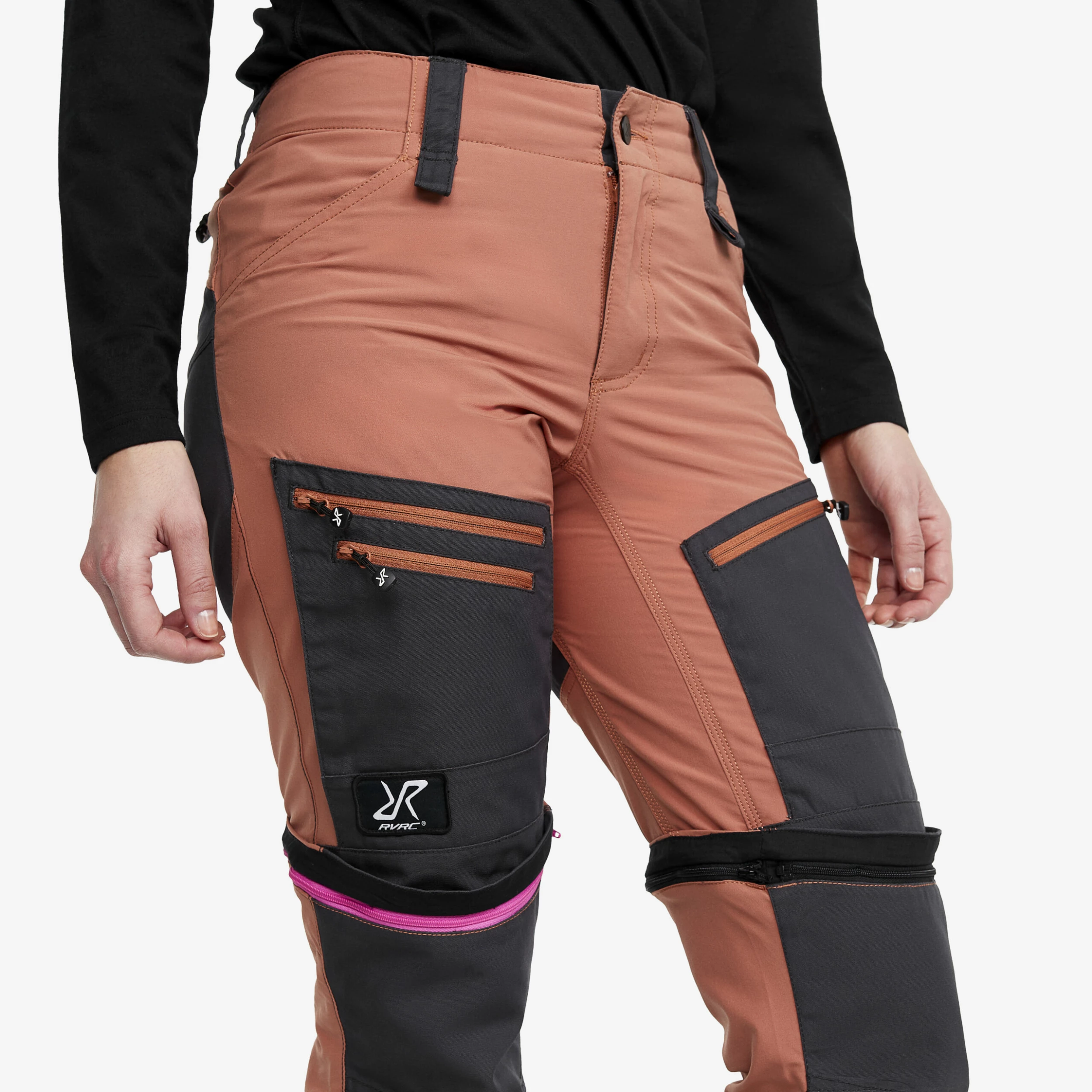 RVRC GP Pro Zip-off Trousers Women Copper Brown - Image 6