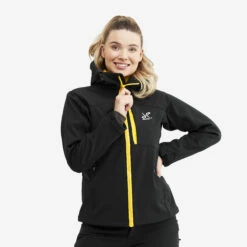Hiball Jacket Women Black/Yellow