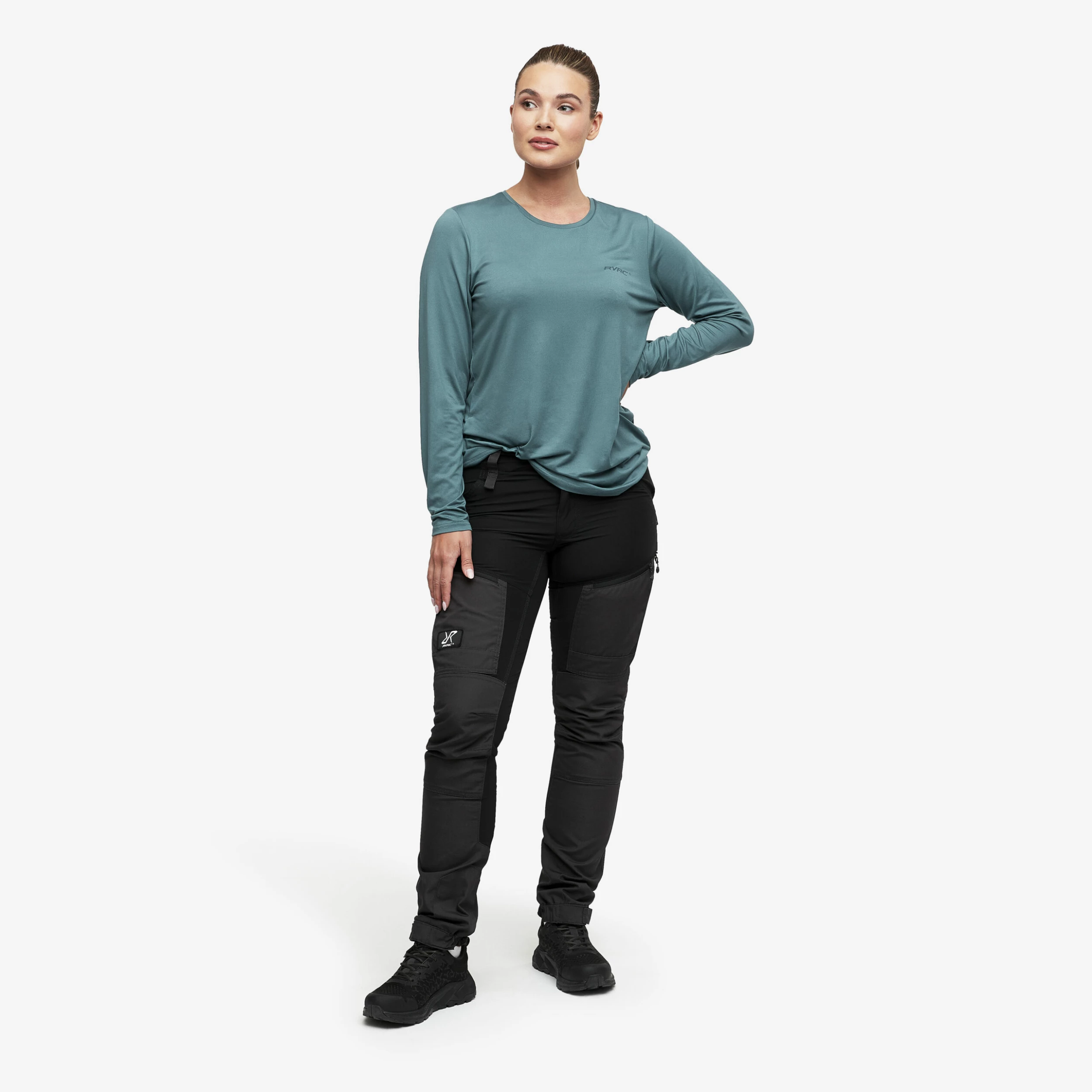 Vagabond Long Sleeve Tee Women Ocean Teal - Image 2