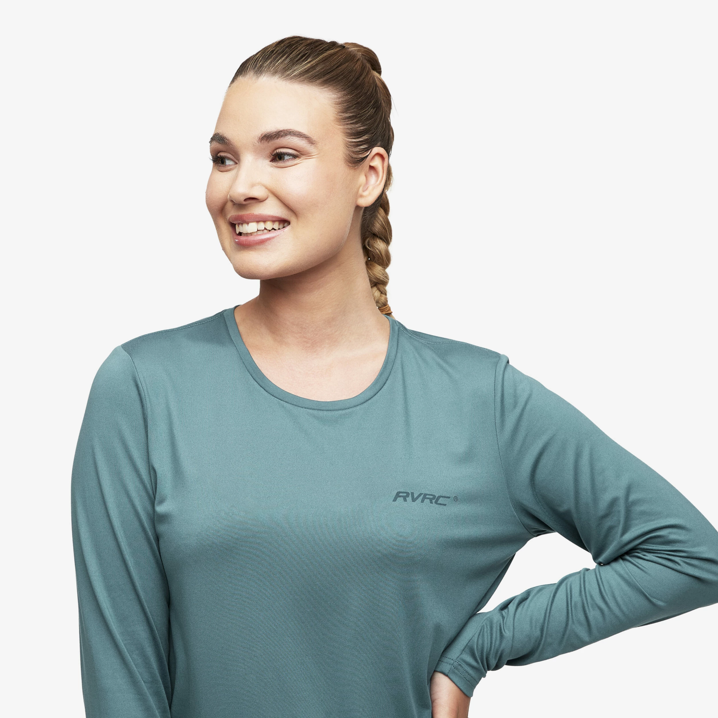 Vagabond Long Sleeve Tee Women Ocean Teal - Image 4