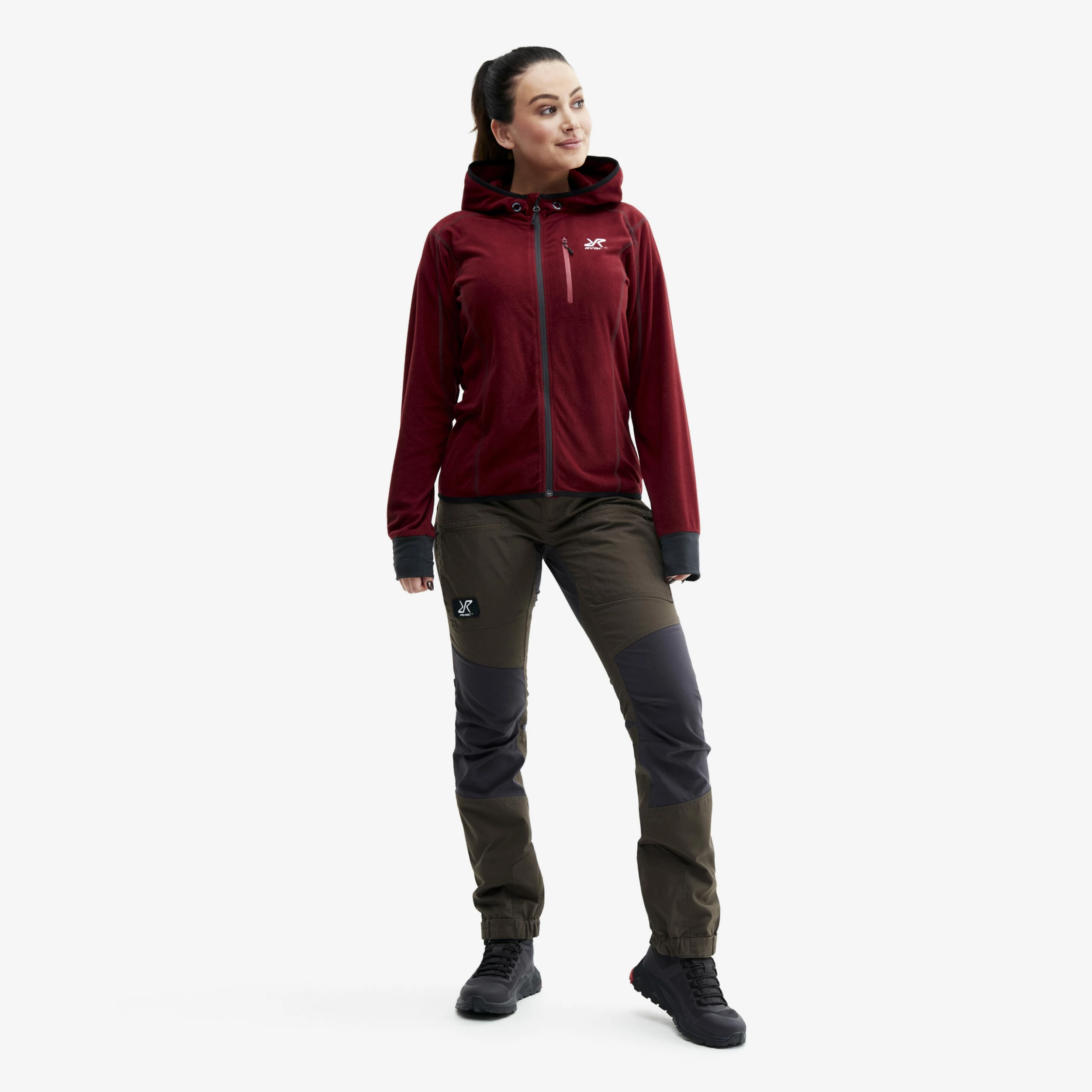 Trekker Hoodie Women Chilli - Image 2
