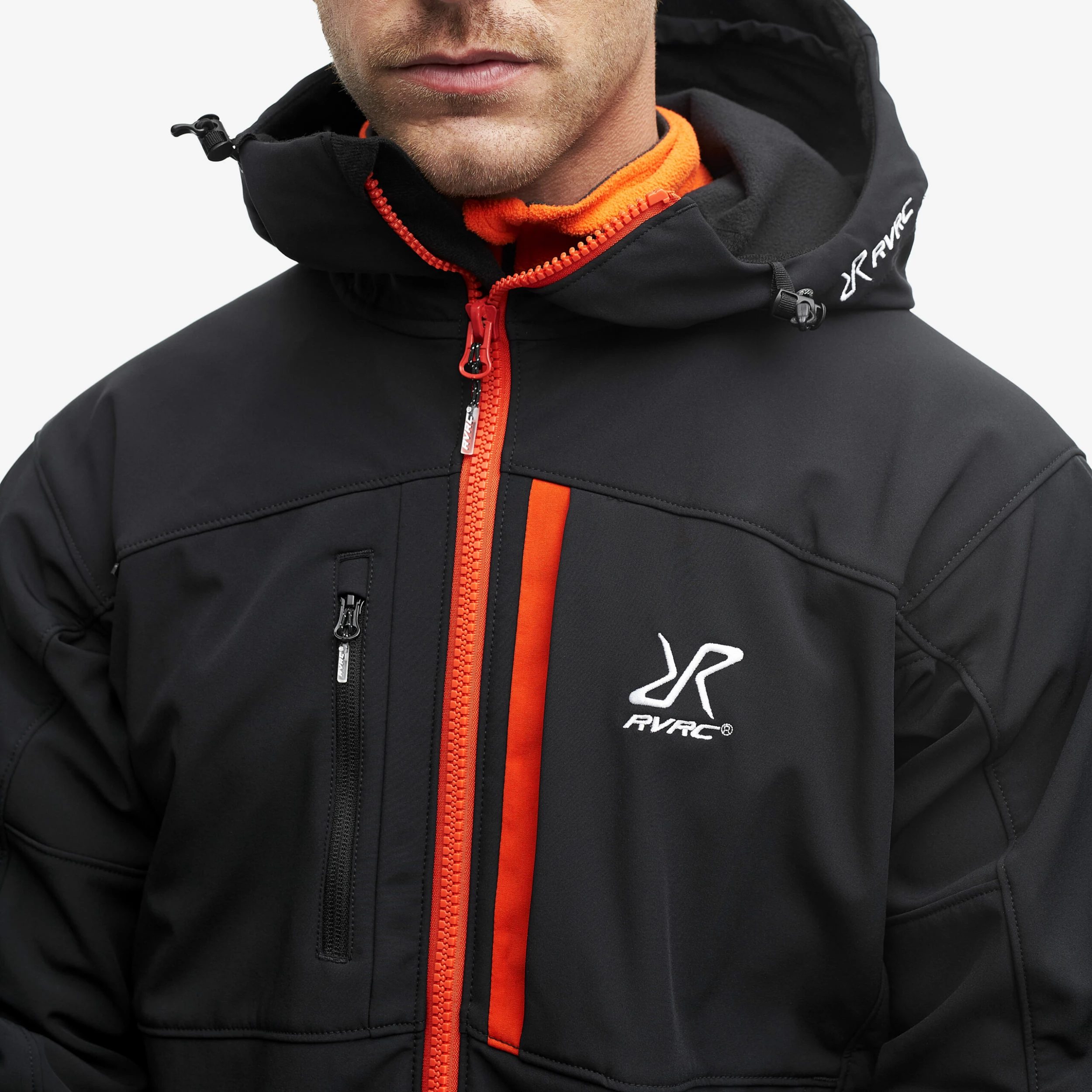 Hiball Jacket Men Black/Orange - Image 4