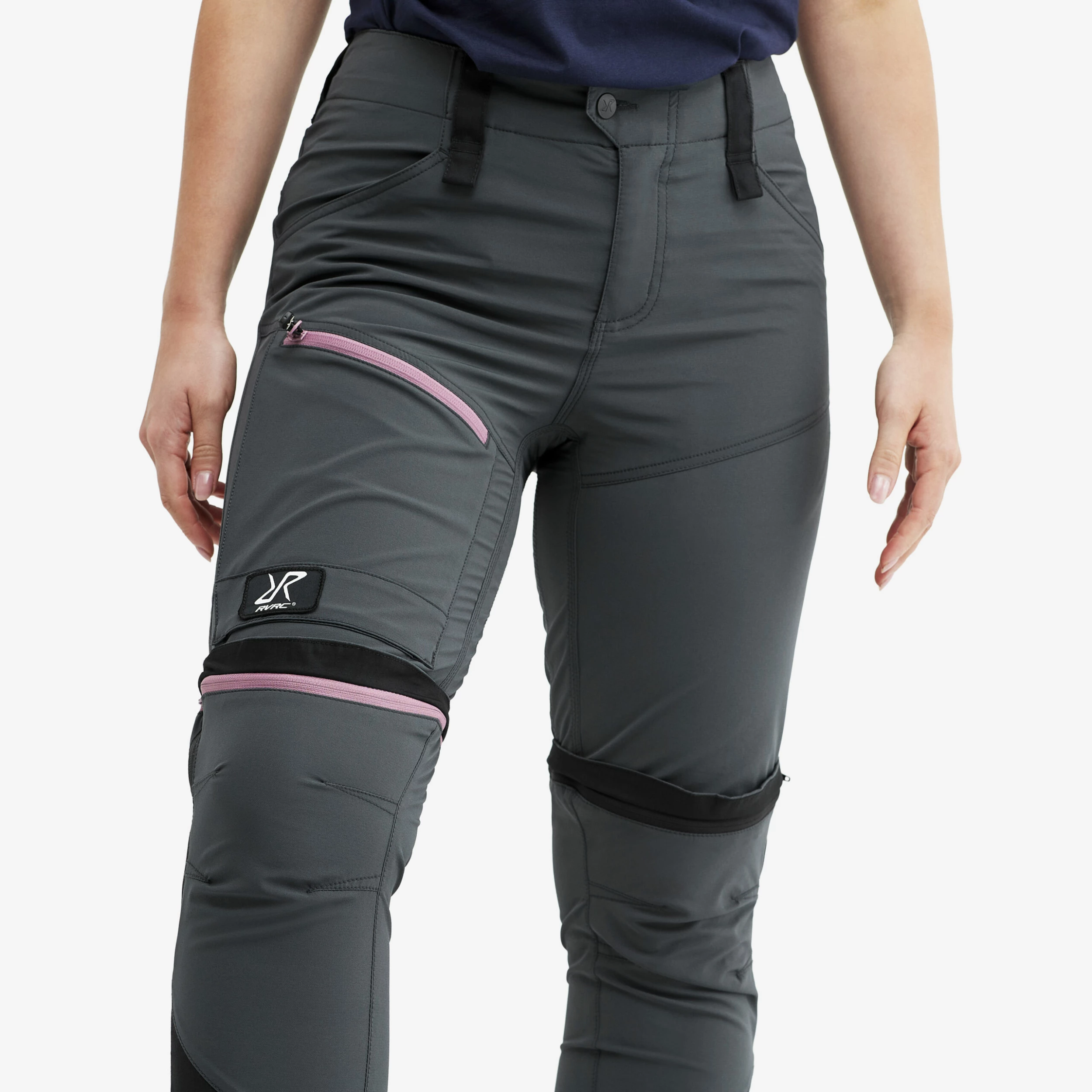 Silence T-zip Trousers Women Iron Grey/Rose - Image 5