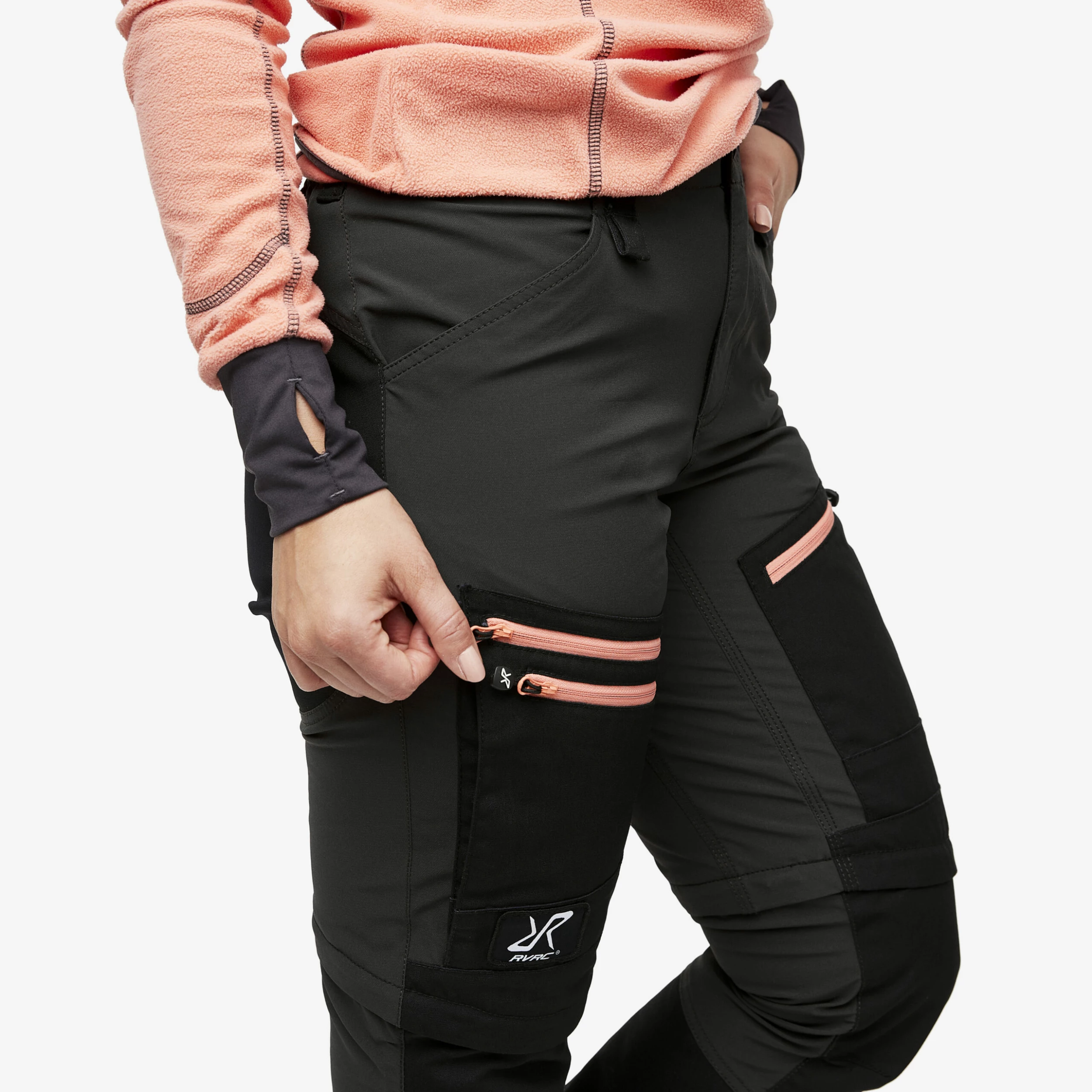 RVRC GP Pro Zip-off Trousers Women Anthracite/Burnt Coral - Image 5