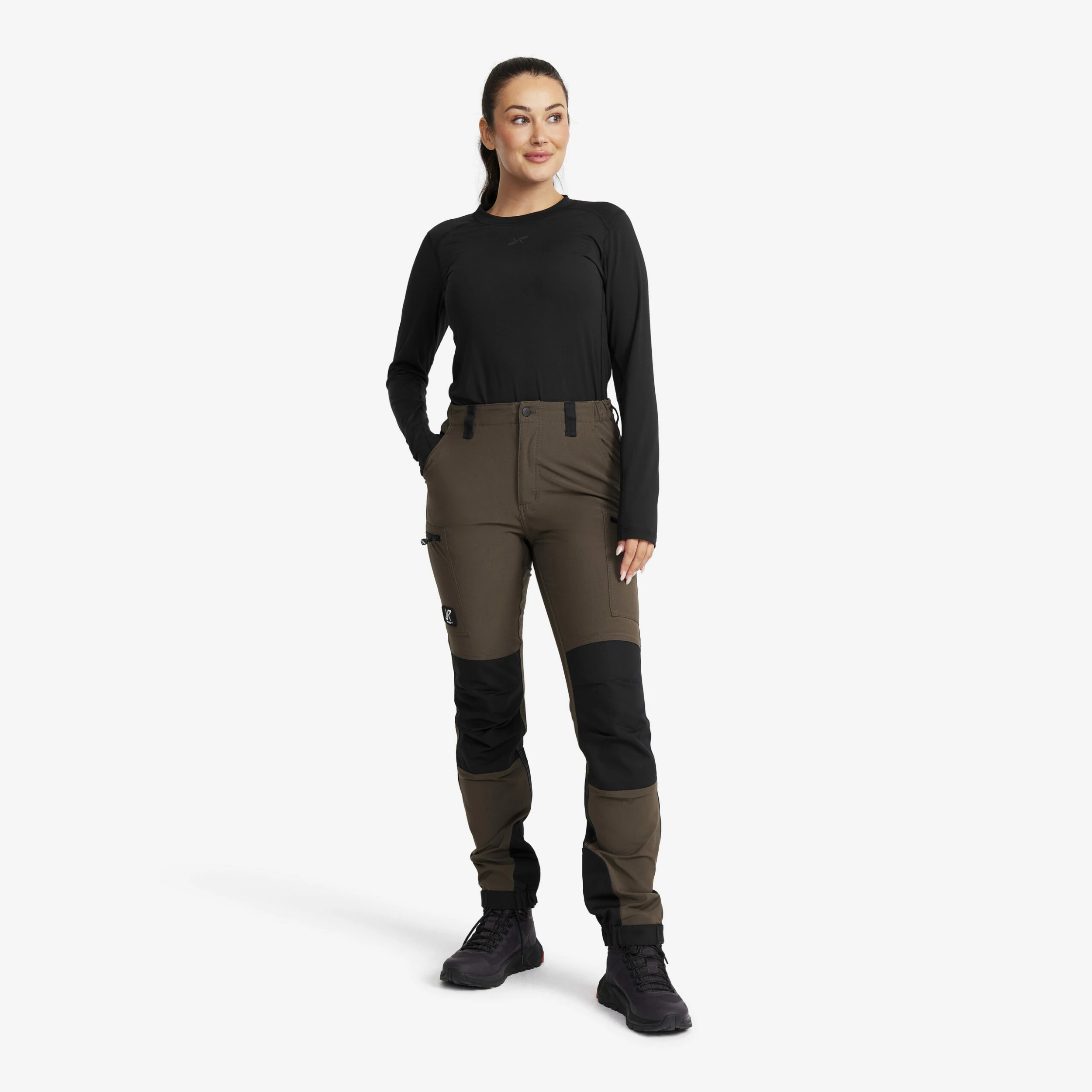 Nordwand Highwaist Stretch Trousers Women Mud - Image 2