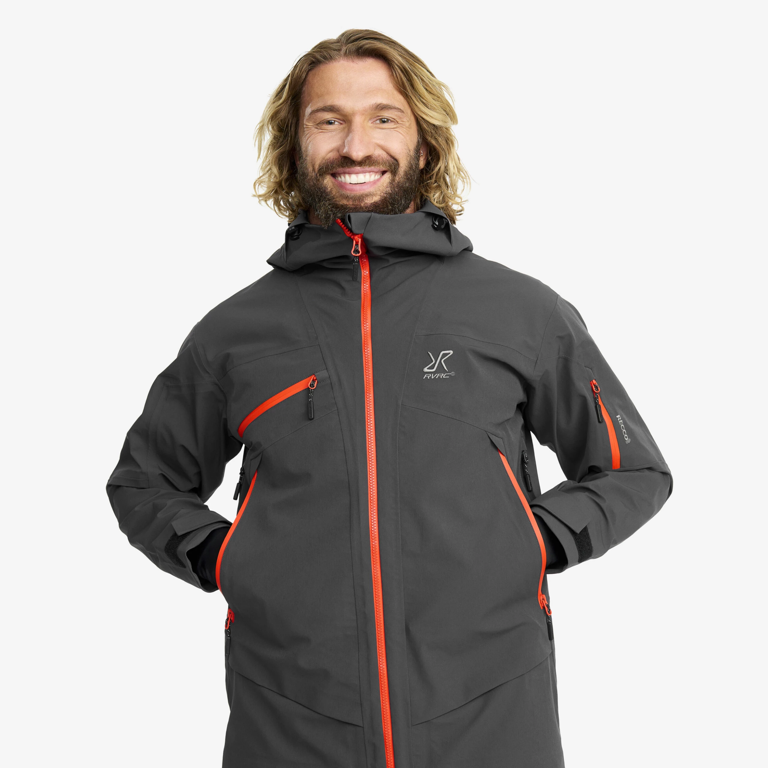 Atlas 3L Ski Jacket Men Anthracite - Image 10