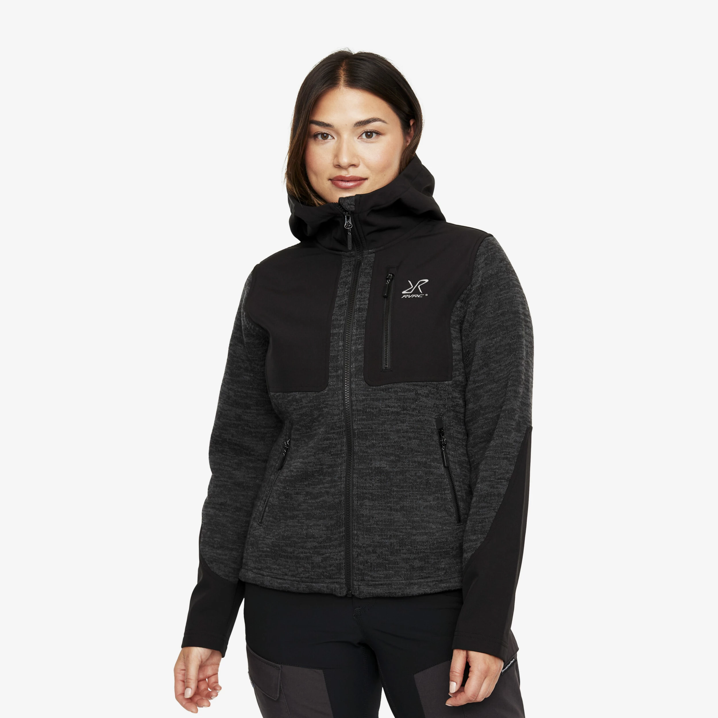 Wander Pro Wool Hoodie Women Anthracite