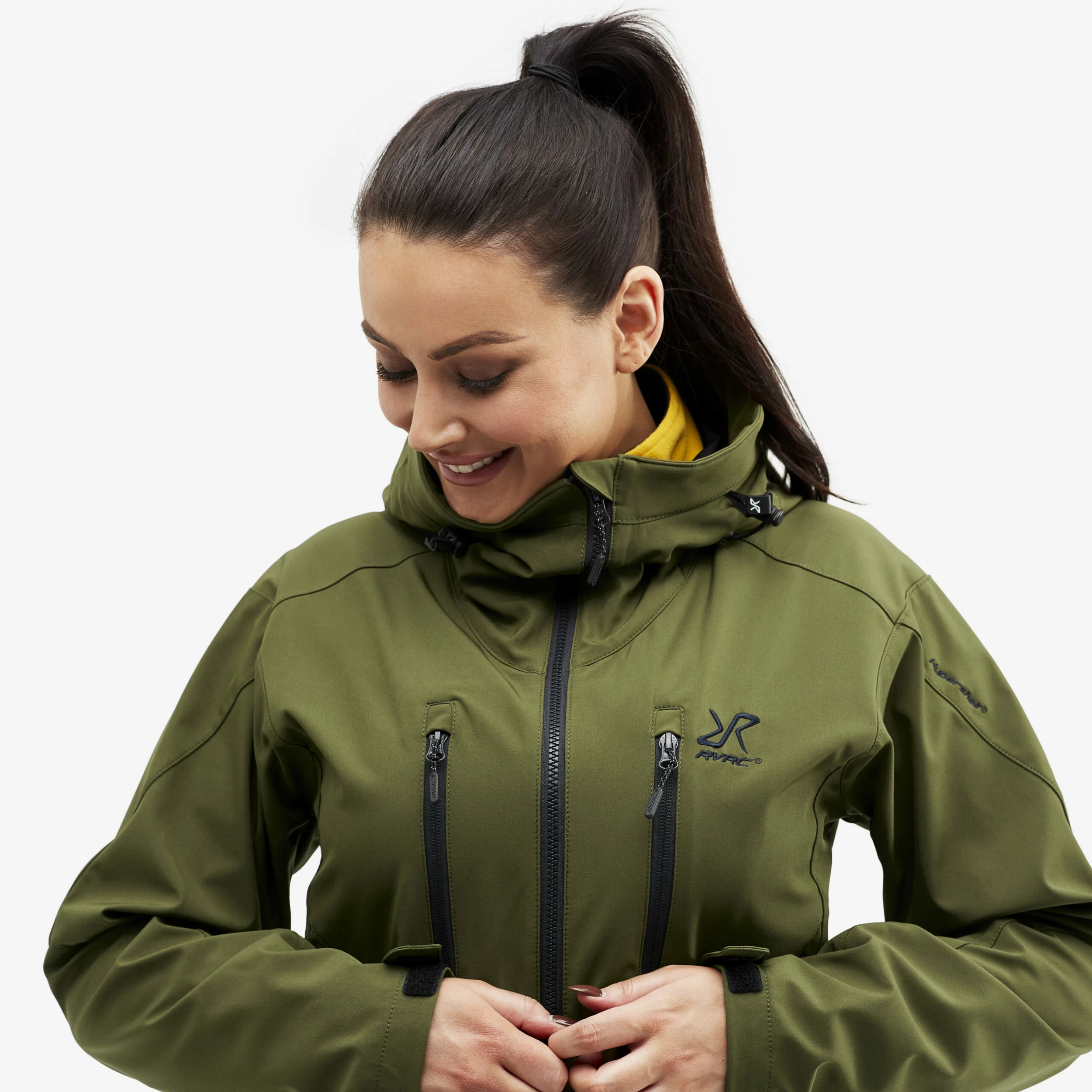 Trail Jacket Women Dark Olive - Image 4