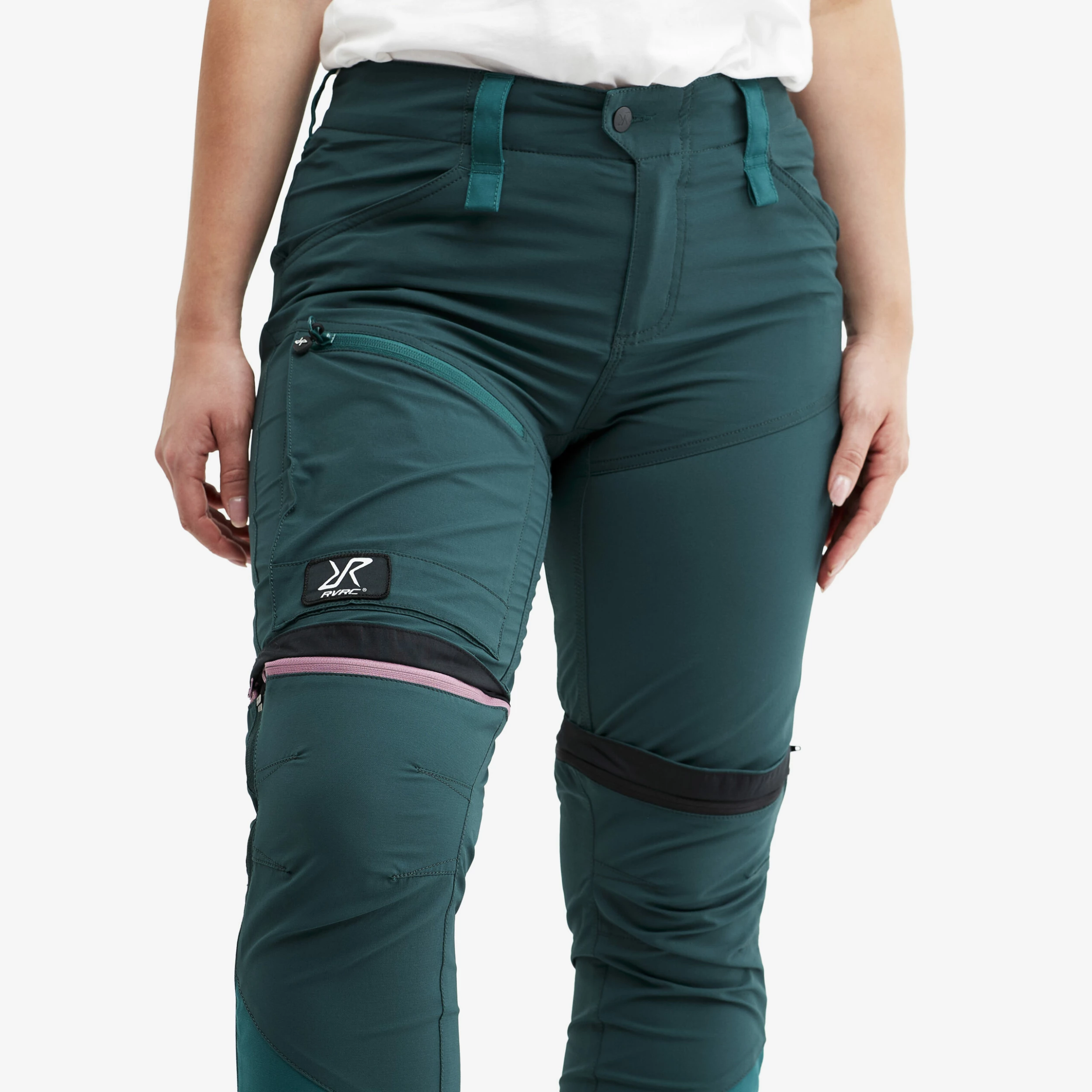 Silence T-zip Trousers Women Dark Teal - Image 5