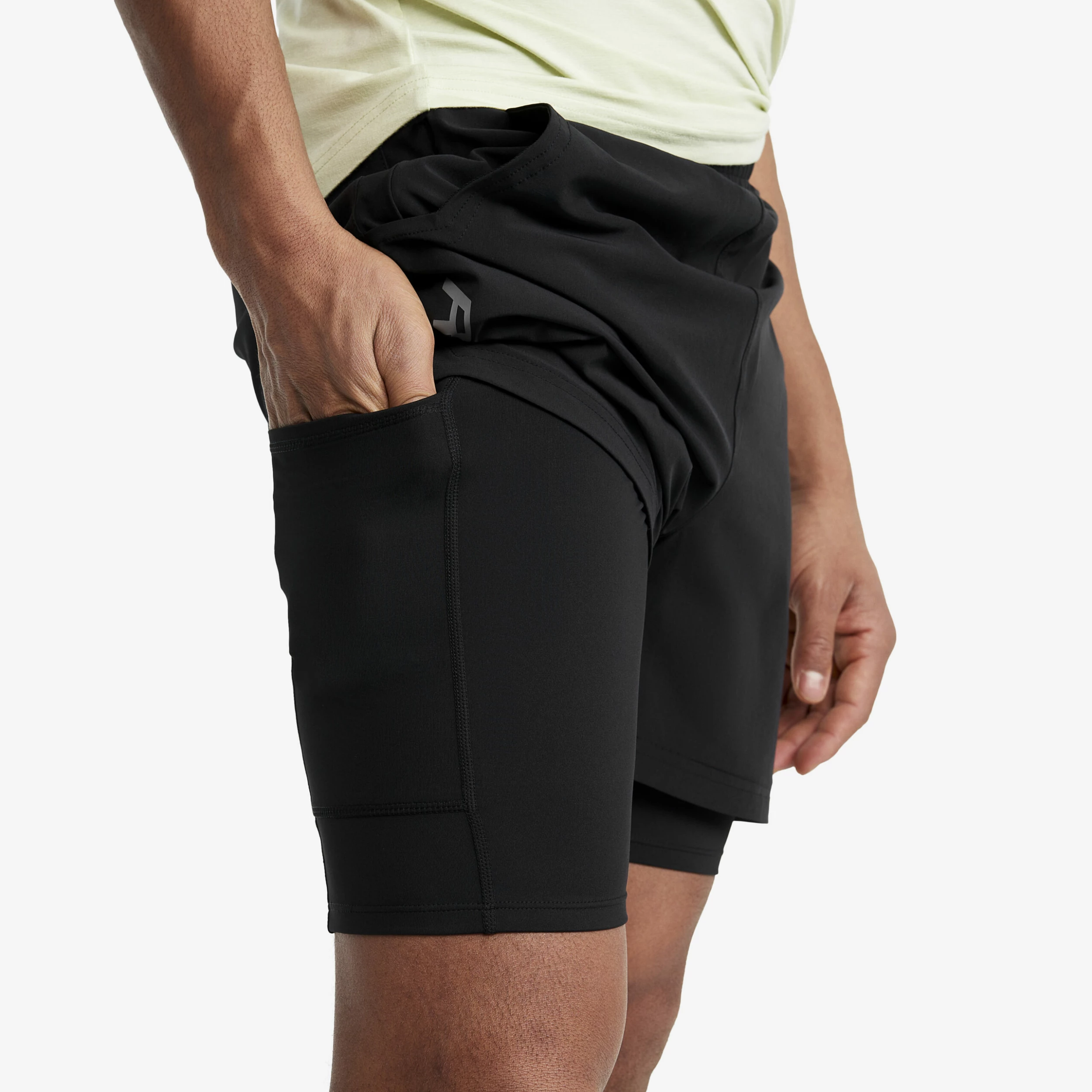 2-in-1 Shorts Men Black - Image 6